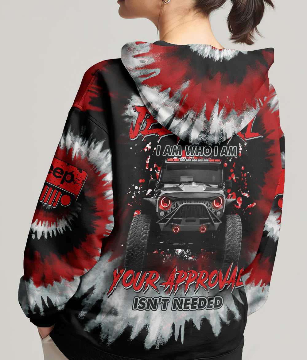 jeep-girl-i-am-who-i-am-red-black-tie-dye-hoodie