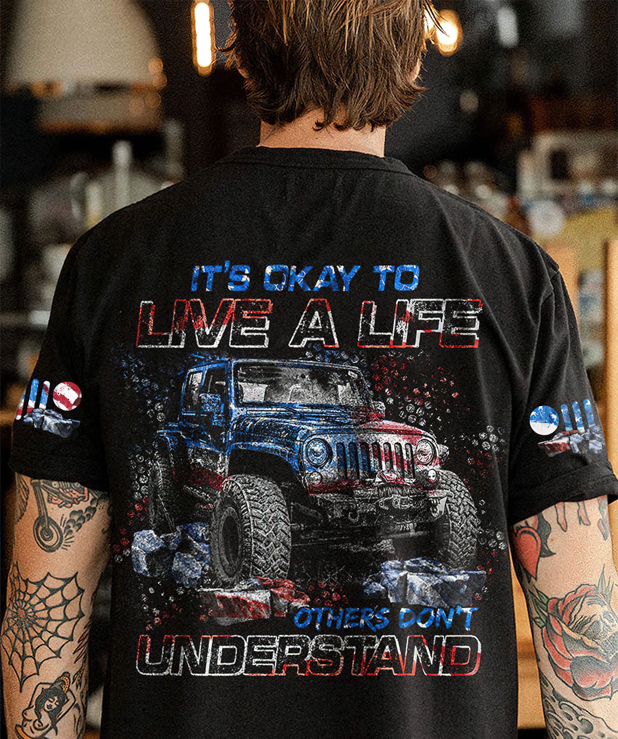 its-okay-to-live-a-life-jeep-america-t-shirt