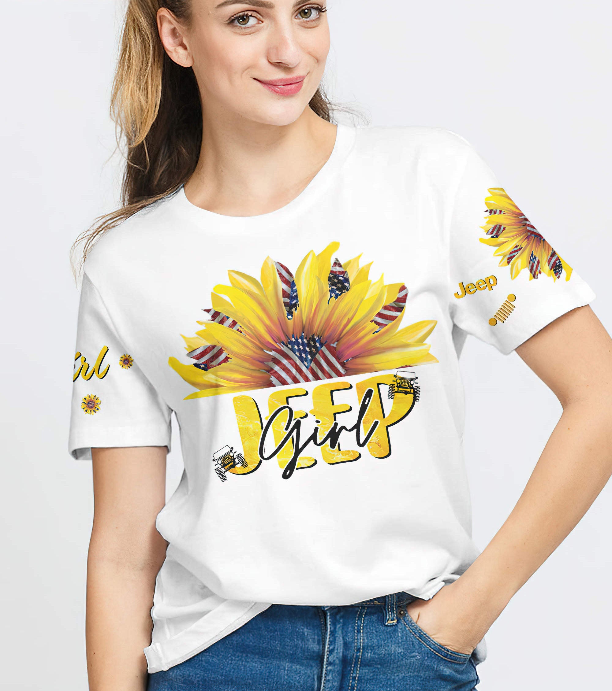 just-a-simple-american-jeep-girl-sunflower-flag-t-shirt