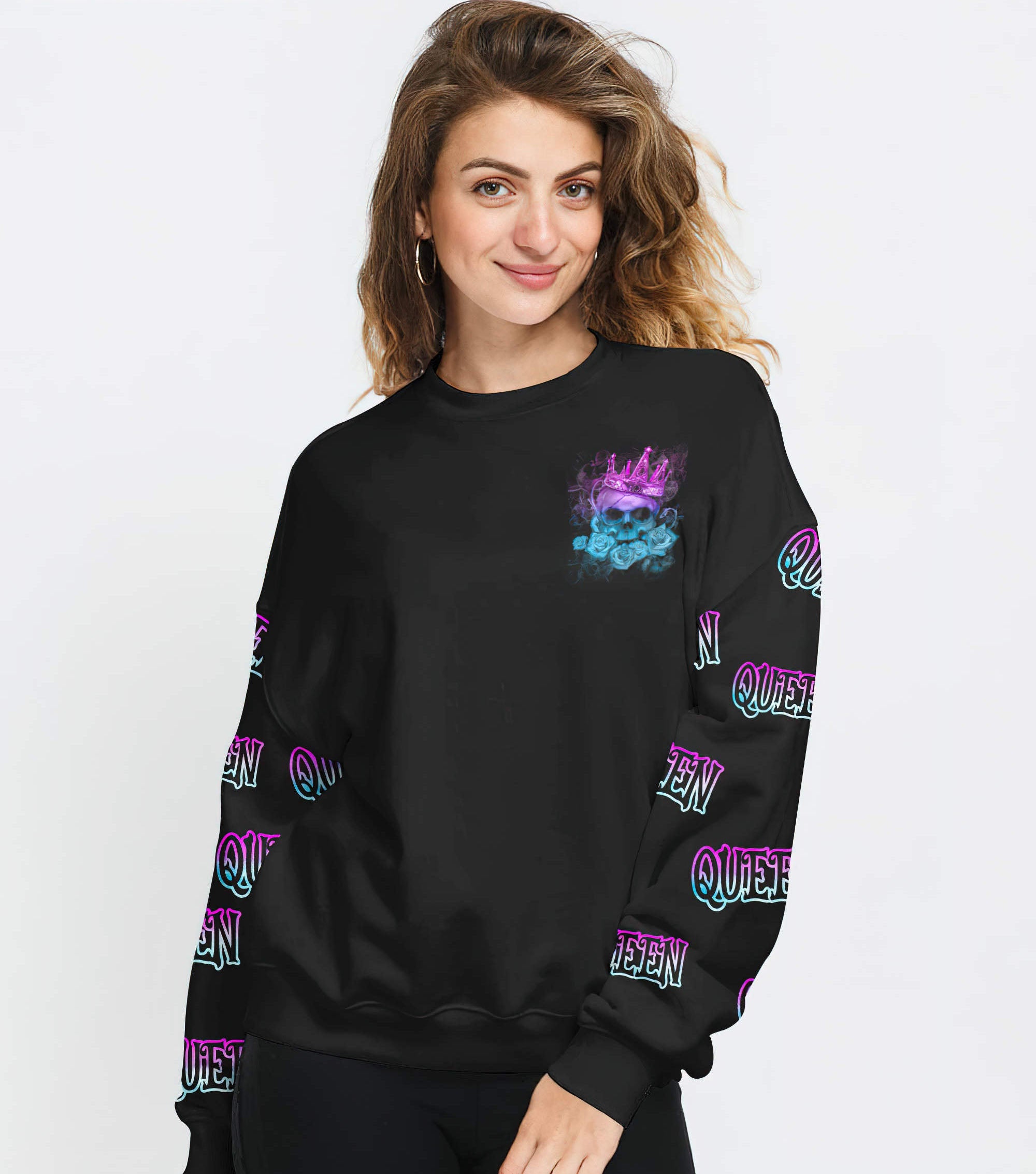 im-fking-queen-fire-skull-bones-all-over-print-sweatshirt