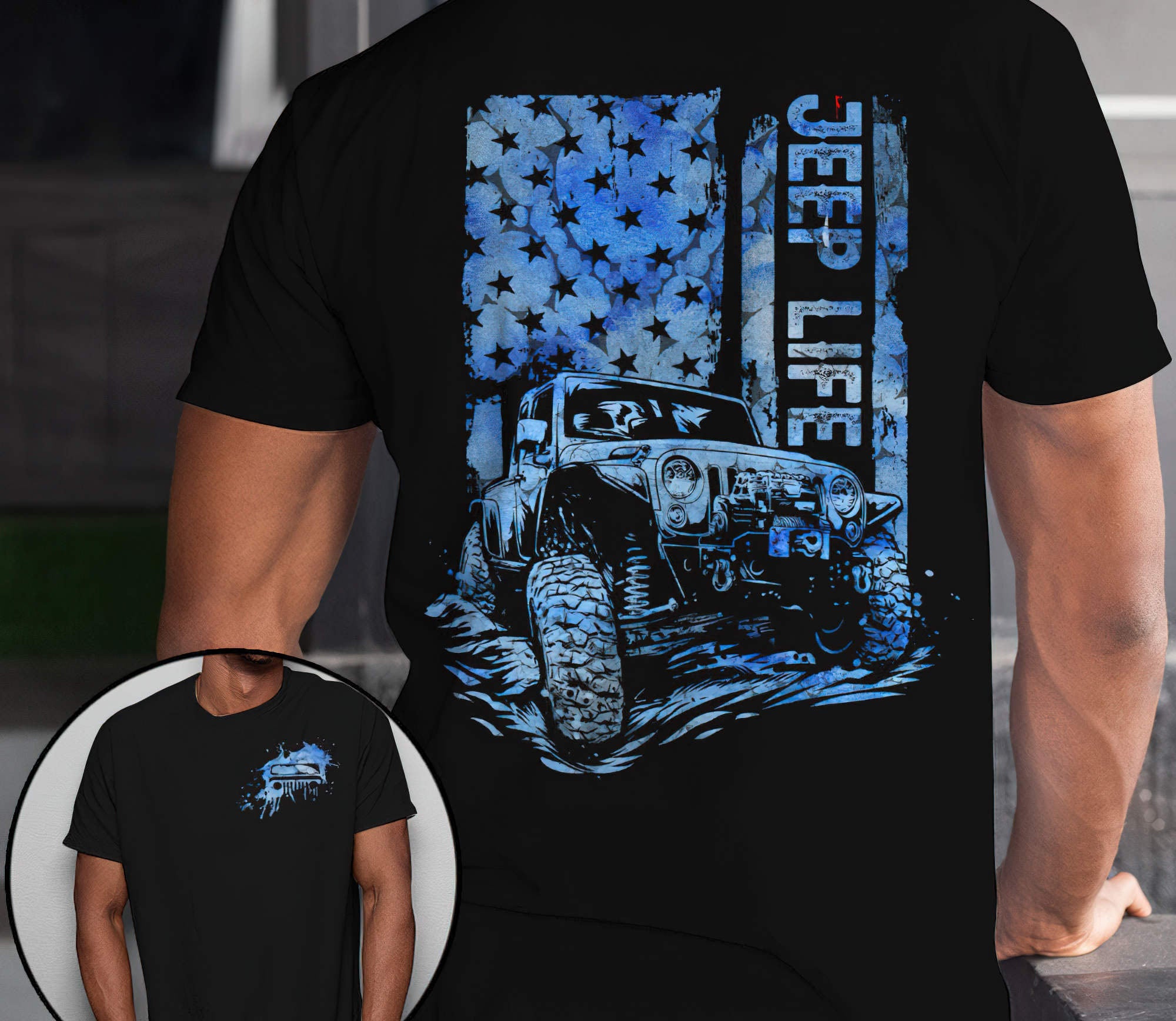 jeep-life-blue-flag-2d-t-shirt