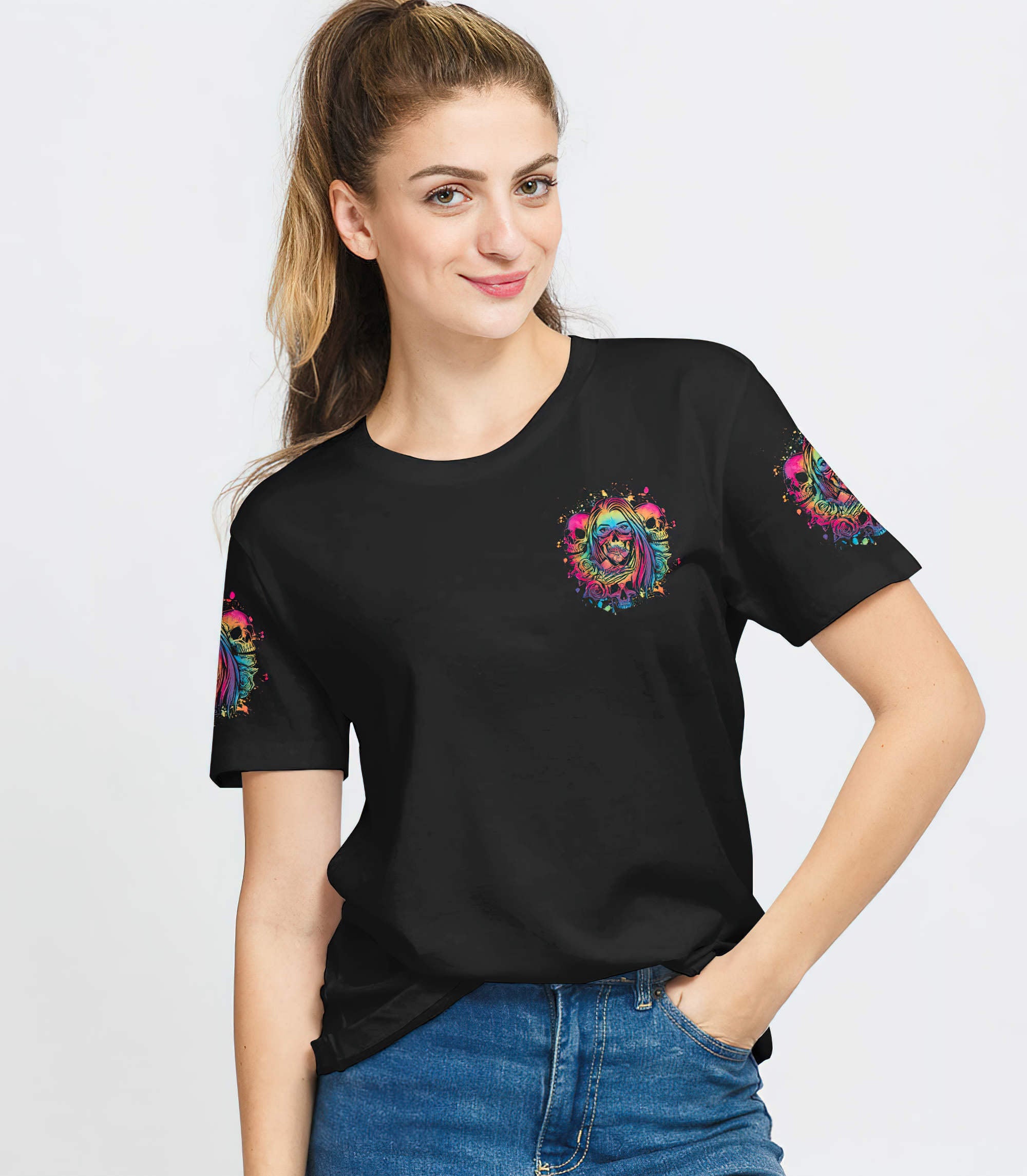 the-good-girl-in-me-got-tired-of-skull-tattoo-all-over-print-t-shirt