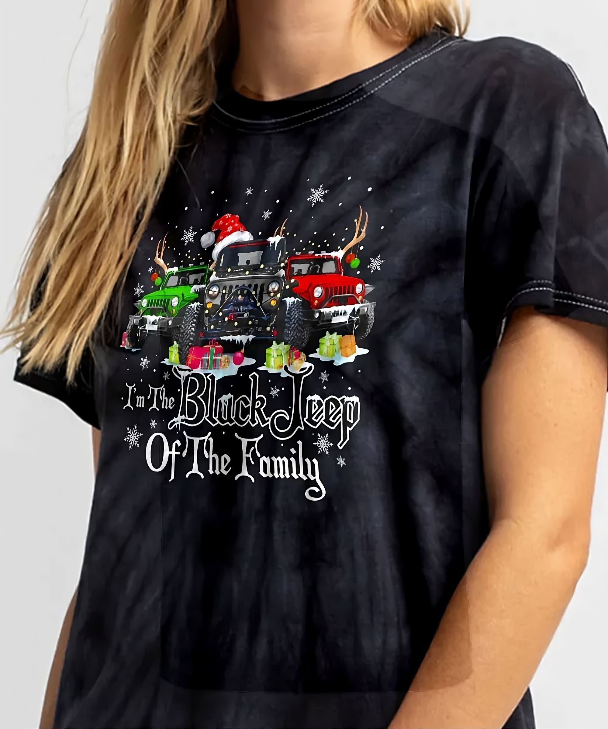 im-the-black-jeep-of-the-family-christmas-tie-dye-t-shirt