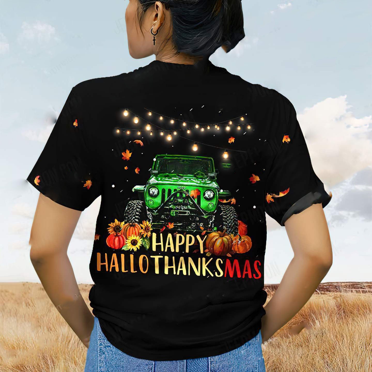 jeep-hallothanksmas-jeep-christmas-t-shirt