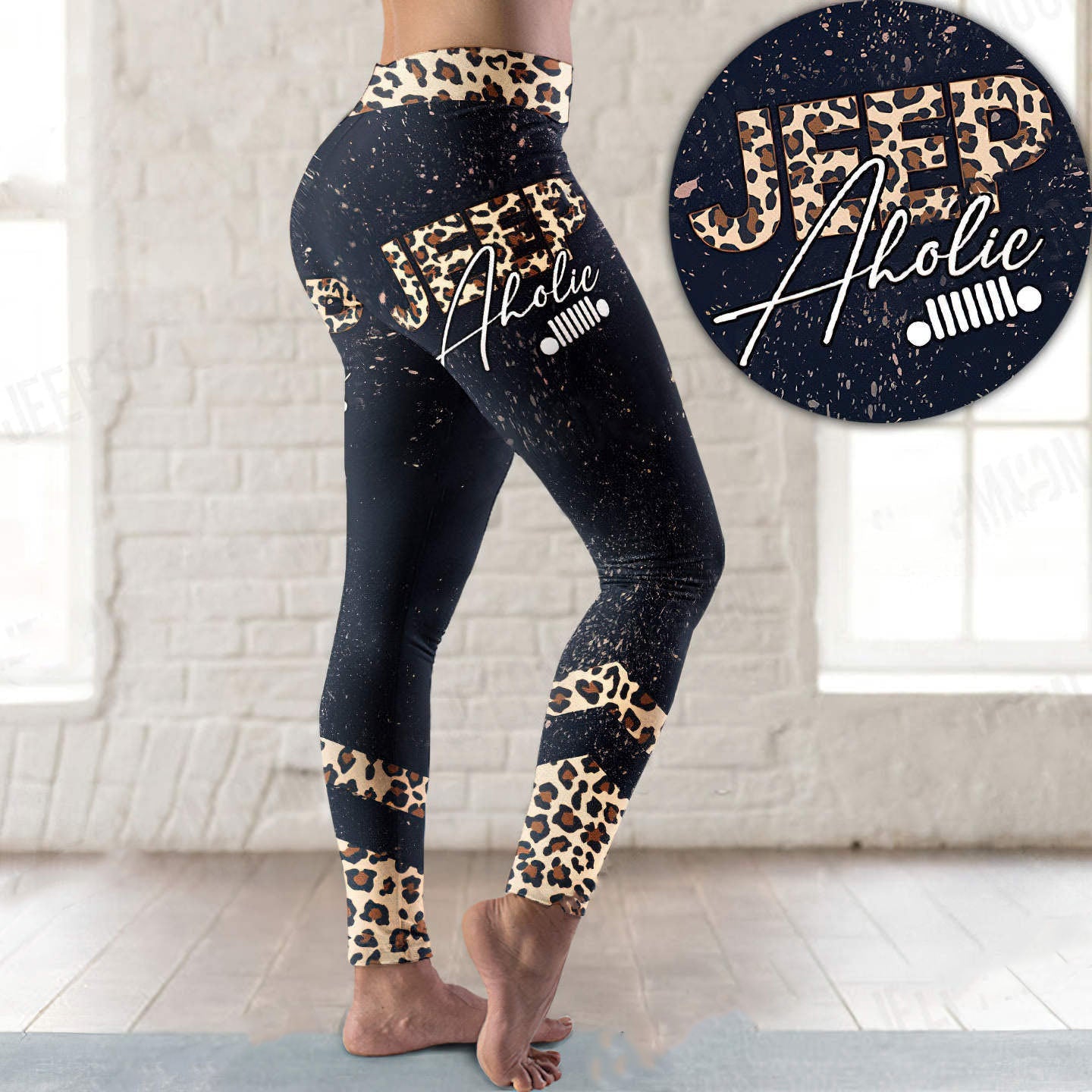 aholic-jeep-christmas-leggings