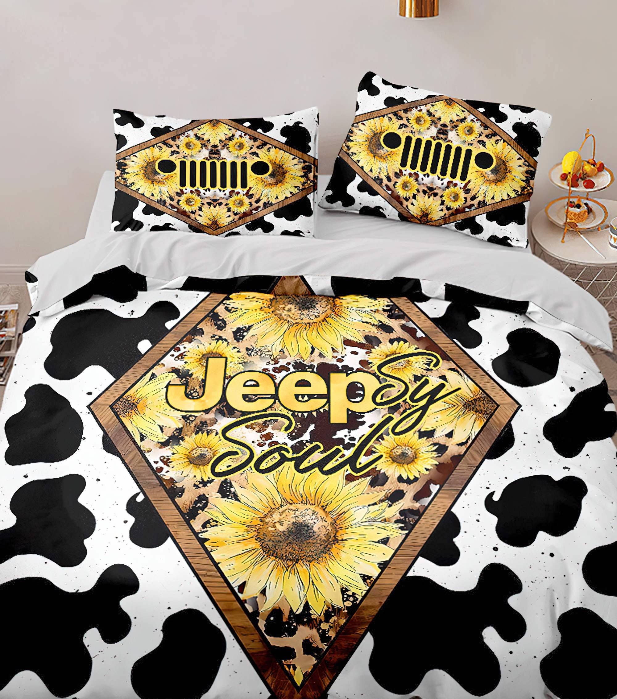 jeepsy-soul-sunflower-cowhide-bedding-set