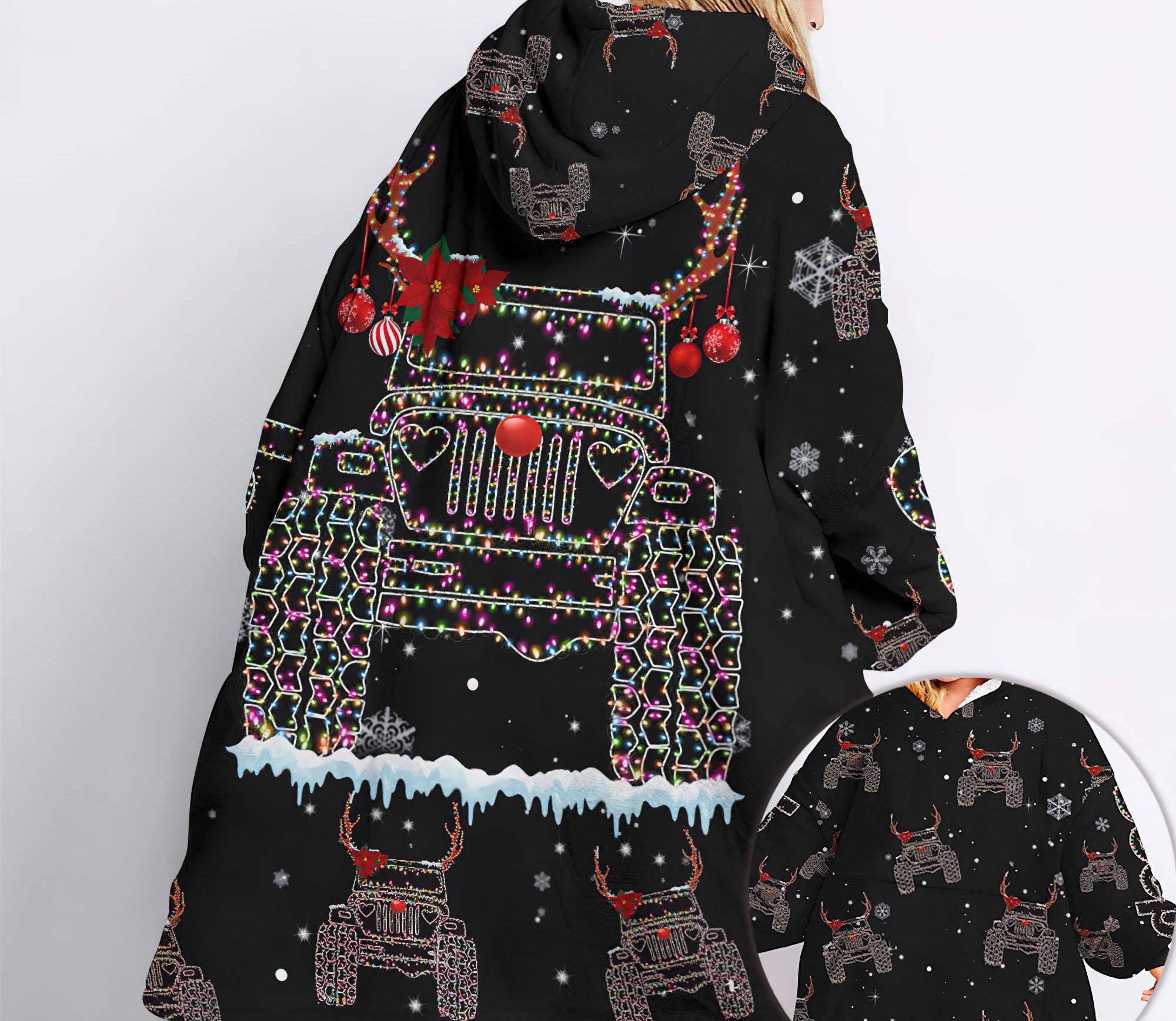 jeep-christmas-light-wearable-blanket-hoodie