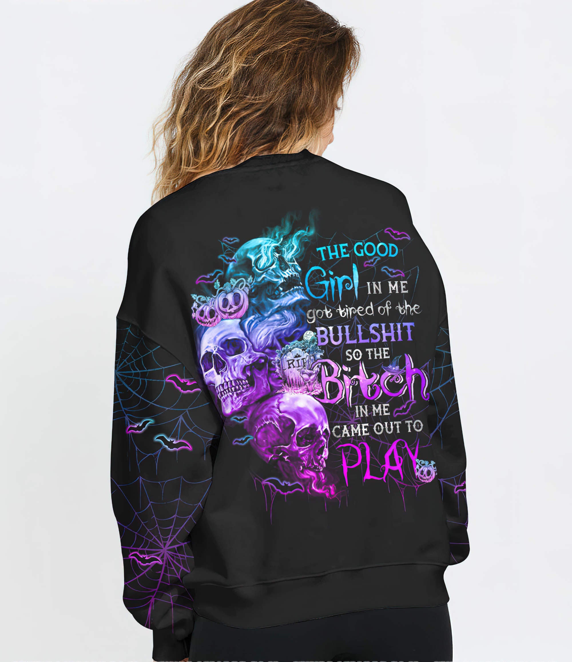 the-good-girl-in-me-got-tired-skull-halloween-all-over-print-1-sweatshirt