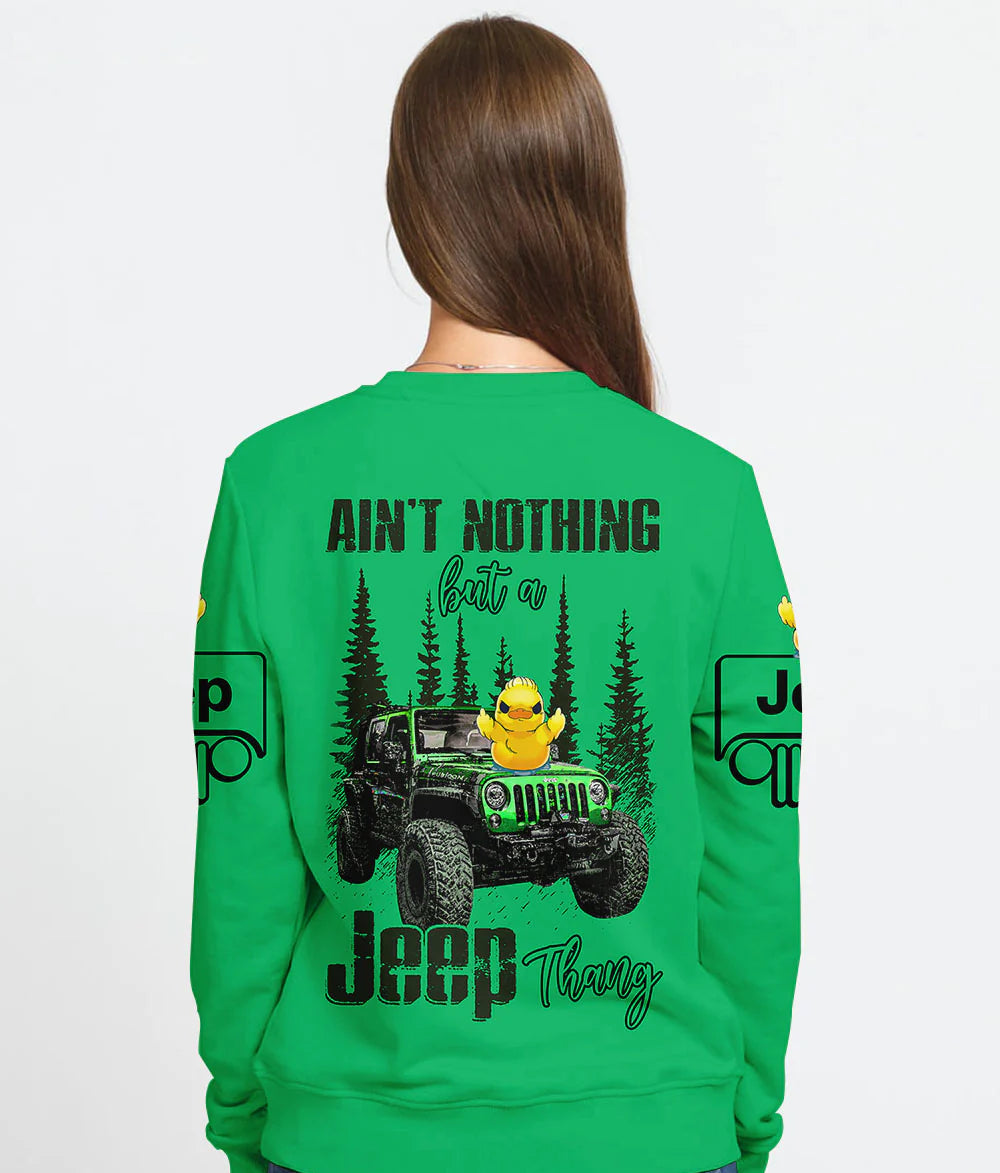 aint-nothing-but-a-jeep-thing-green-sweatshirt