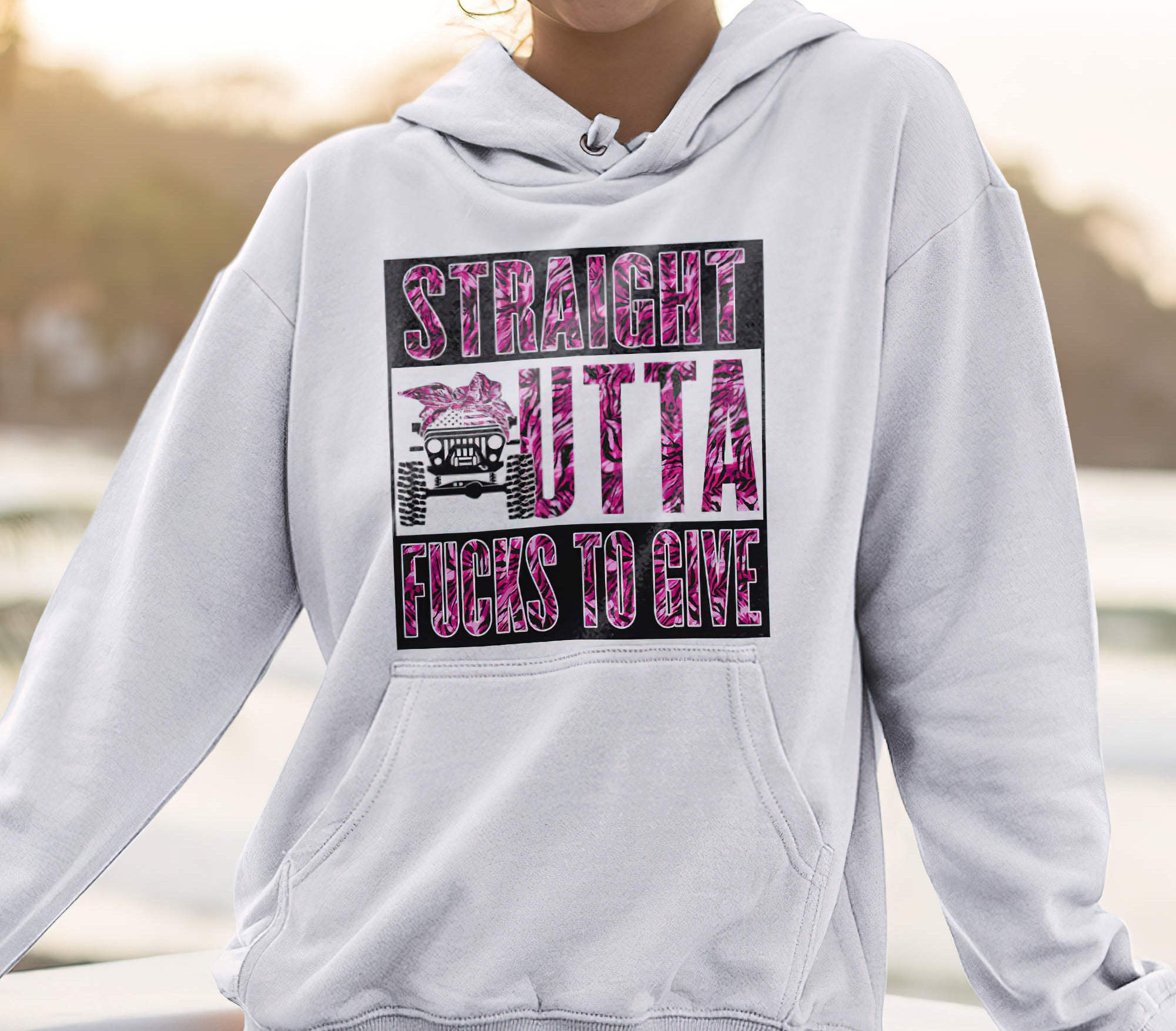 straigh-outta-jeep-zebra-texture-1-sided-hoodie