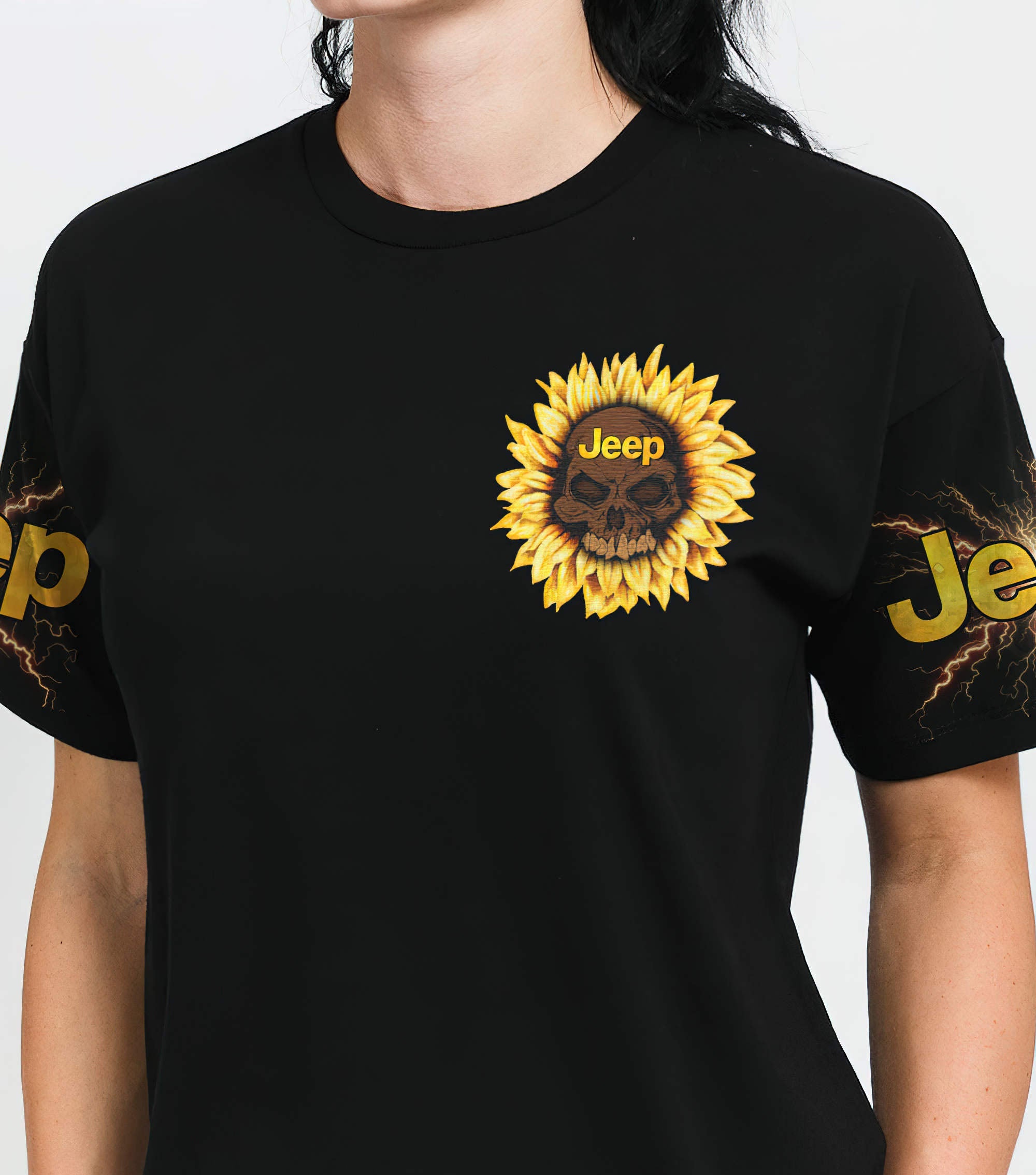 i-am-the-storm-sunflower-skull-jeep-t-shirt