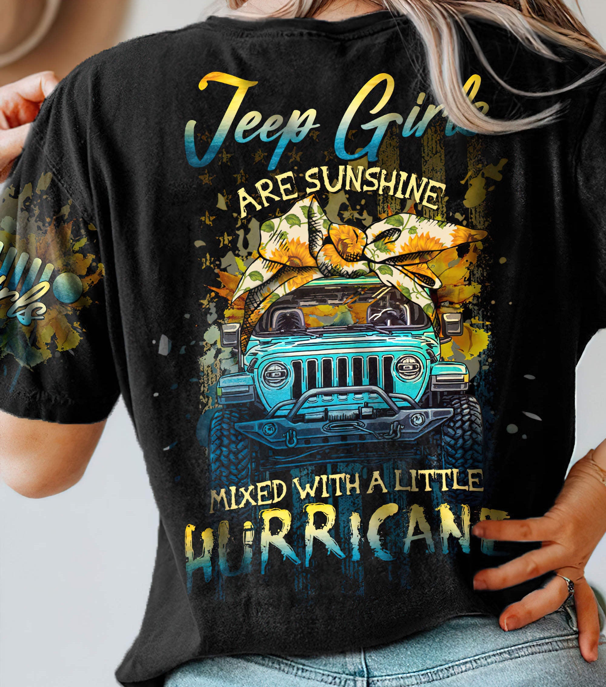 jeep-girl-are-sunshine-mixed-with-a-little-hurricane-t-shirt