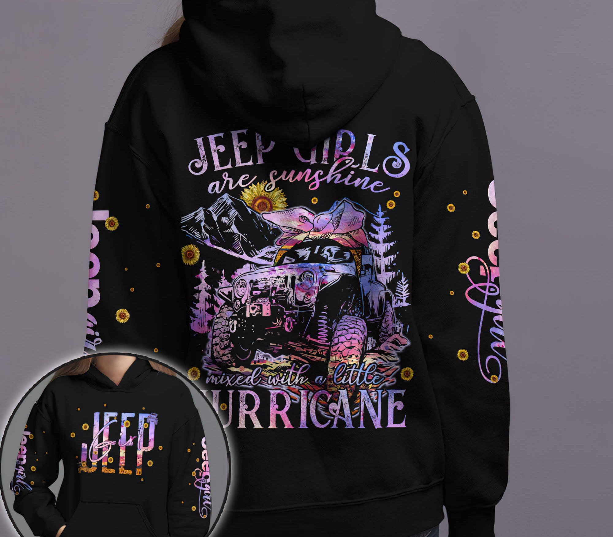 jeep-girls-are-sunshine-purple-hoodie