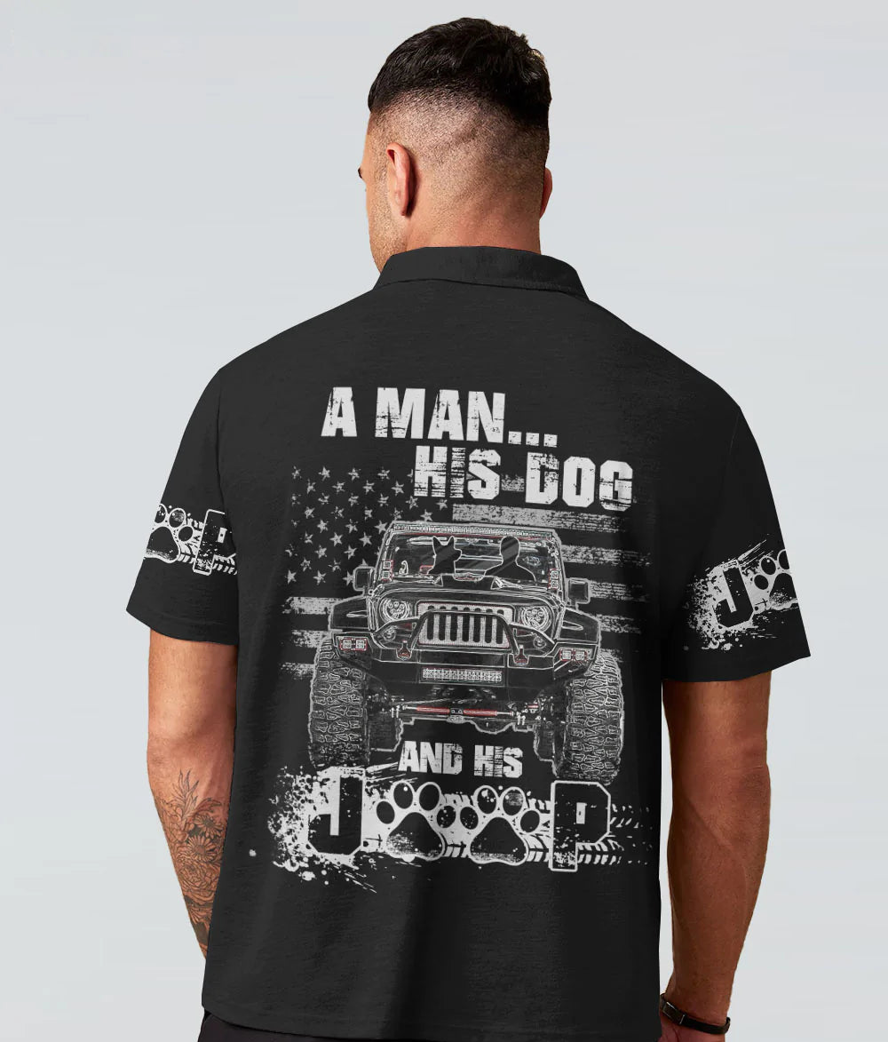 a-man-his-dog-and-his-jeep-polo-shirt