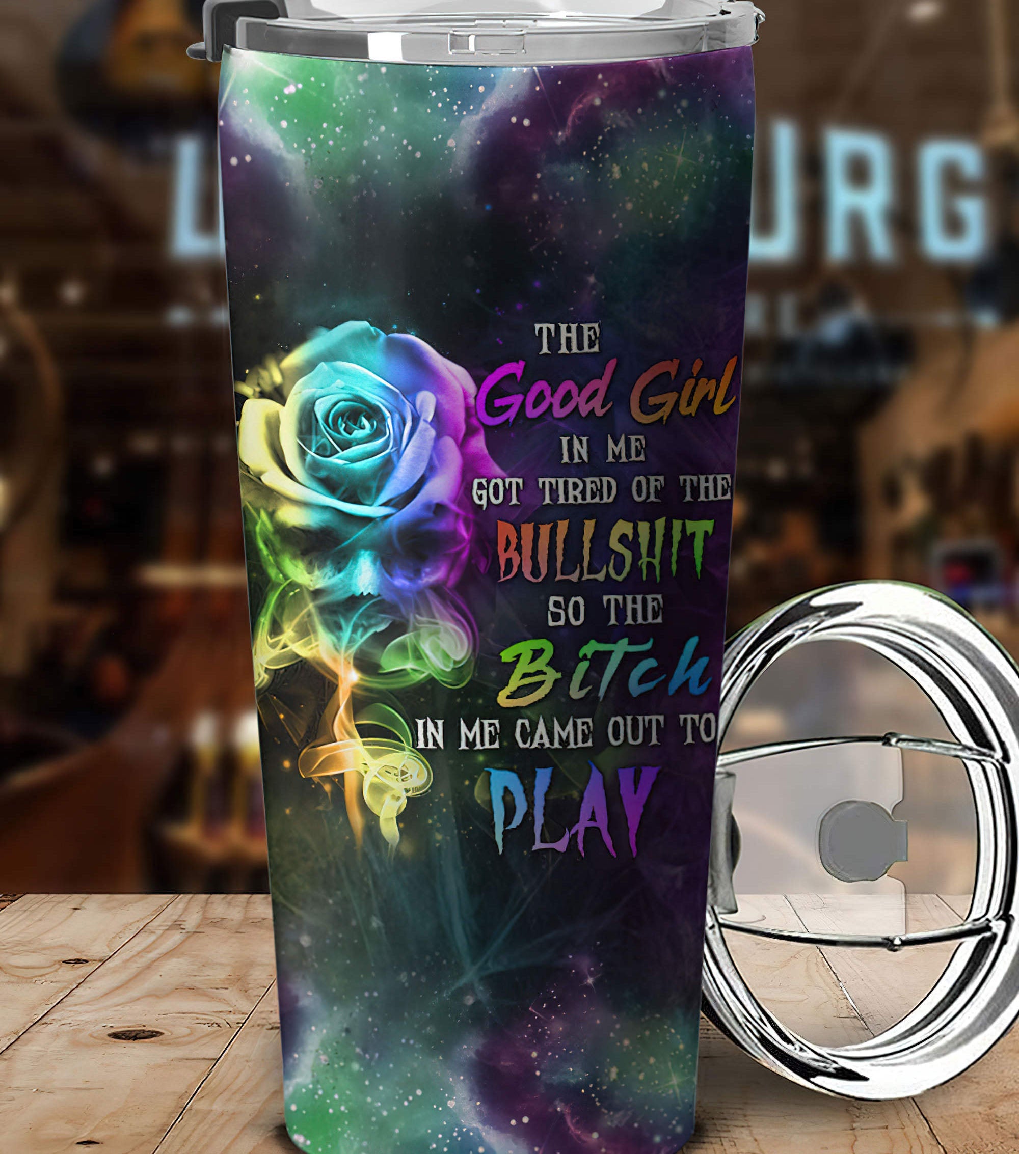 personalized-the-good-girl-in-me-got-tired-skull-2-tumbler