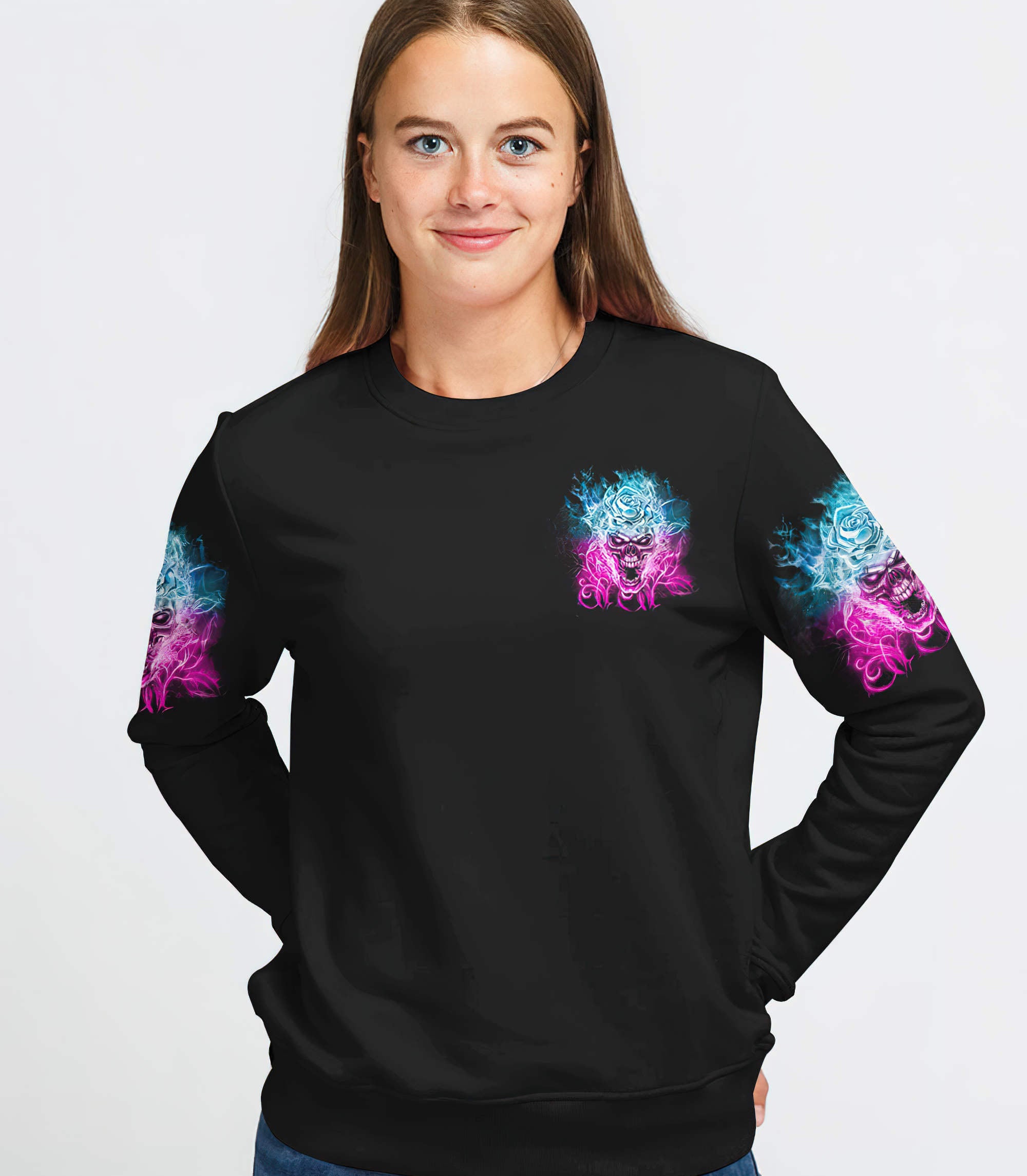 sometimes-an-angel-rose-fire-skull-all-over-print-sweatshirt