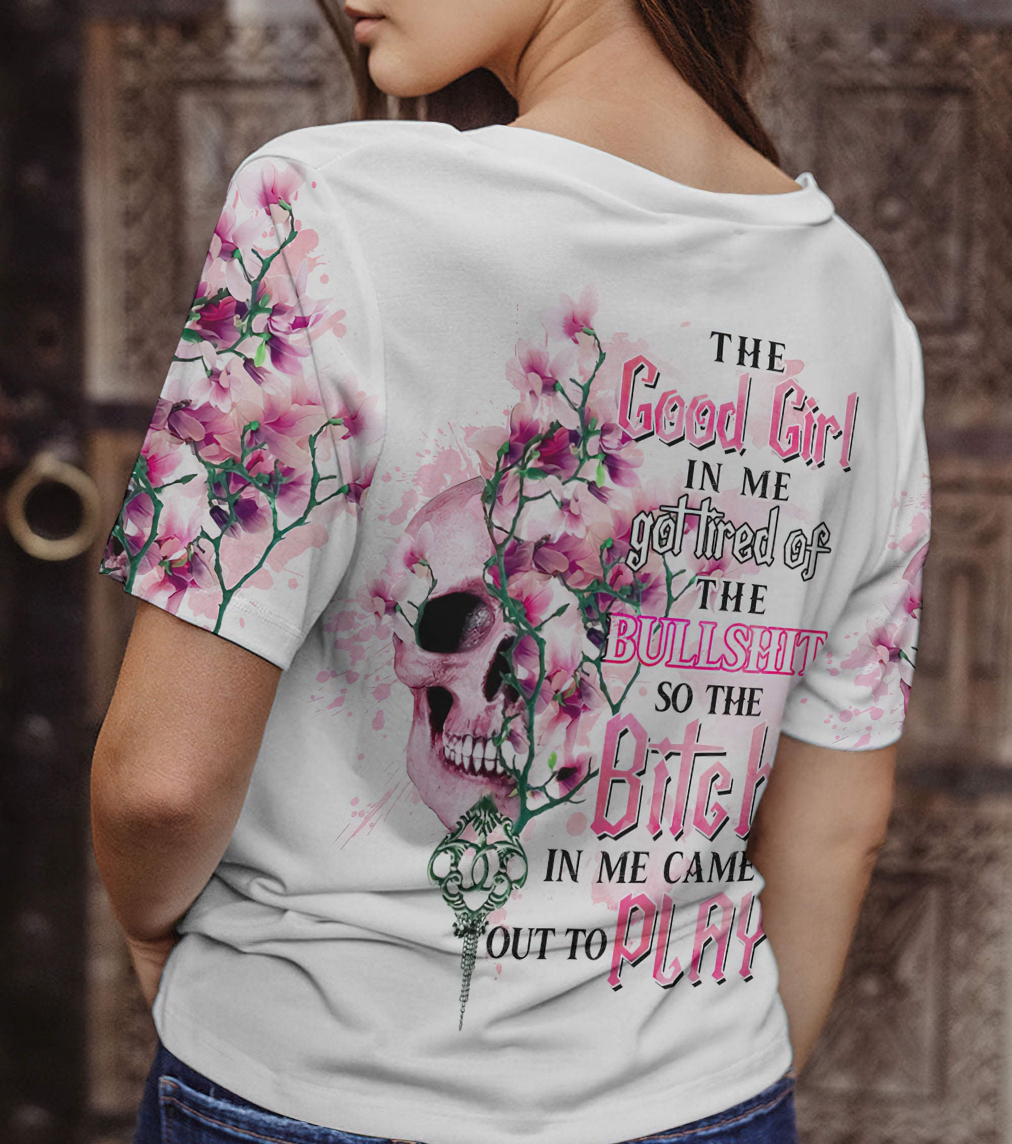 the-good-girl-in-me-got-tired-skull-rose-all-over-print-3-women-v-neck-t-shirt