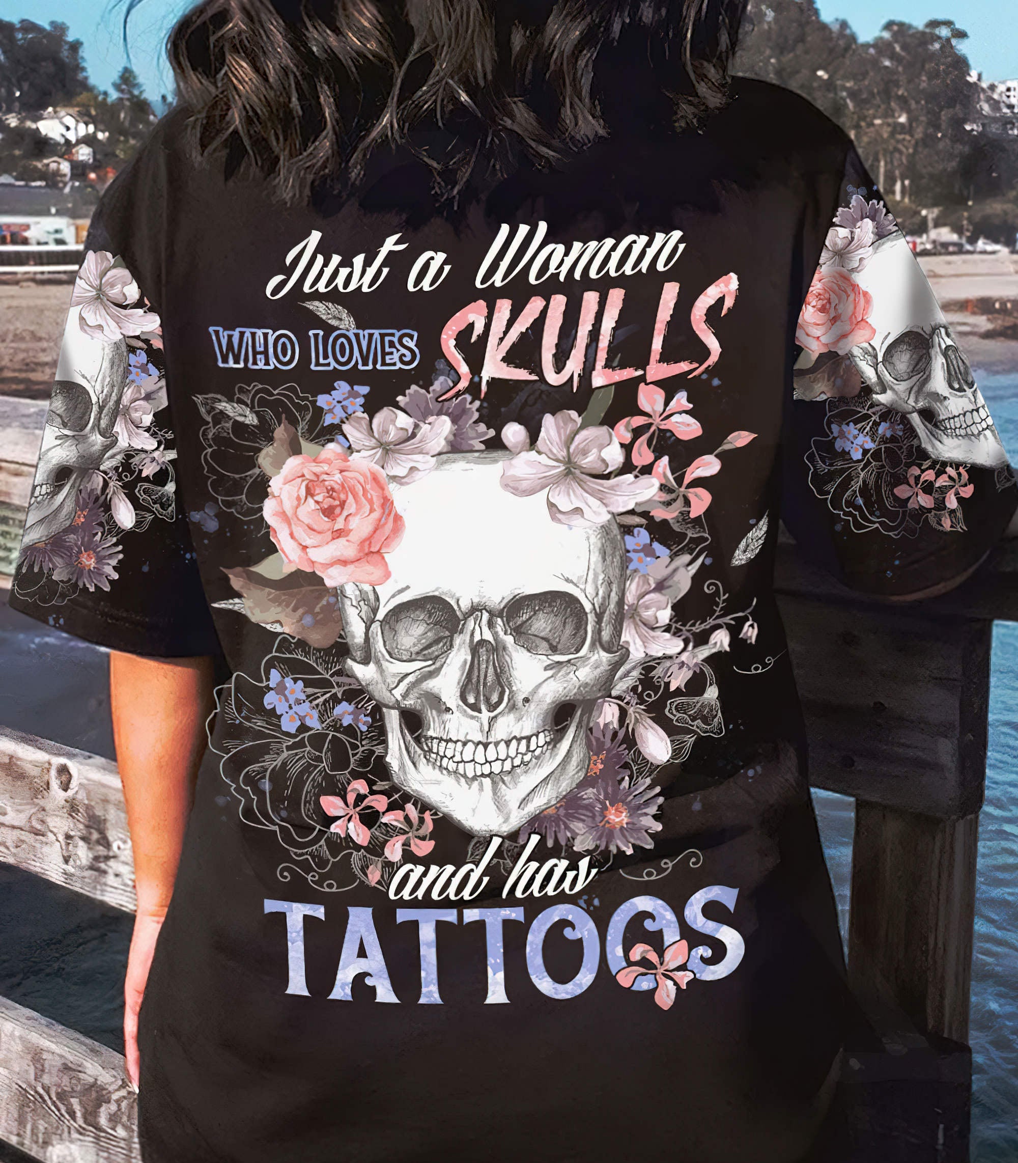 just-a-woman-who-loves-skull-and-has-tattoos-all-over-print-t-shirt