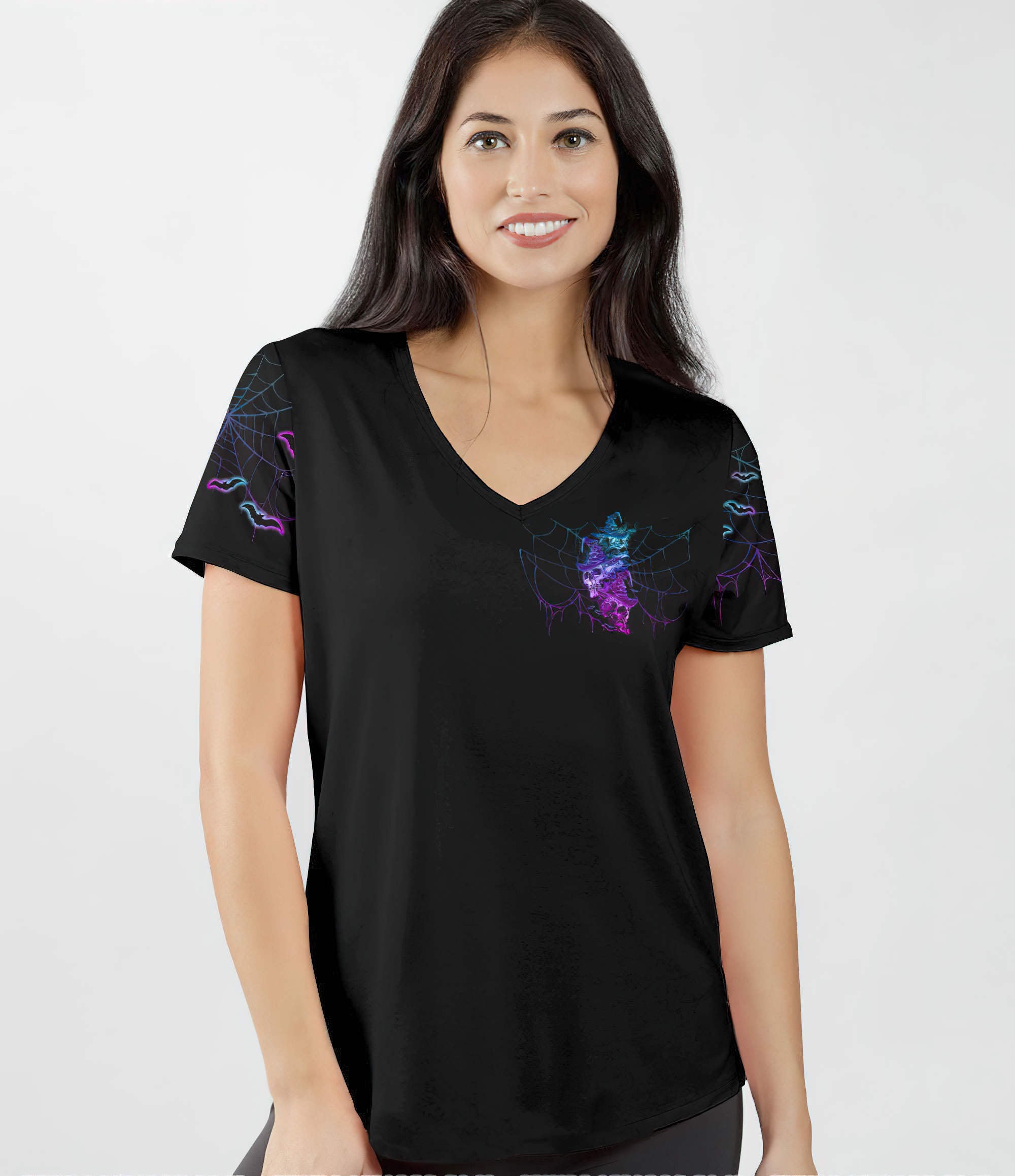 the-good-girl-in-me-got-tired-skull-witch-halloween-all-over-print-women-v-neck-t-shirt