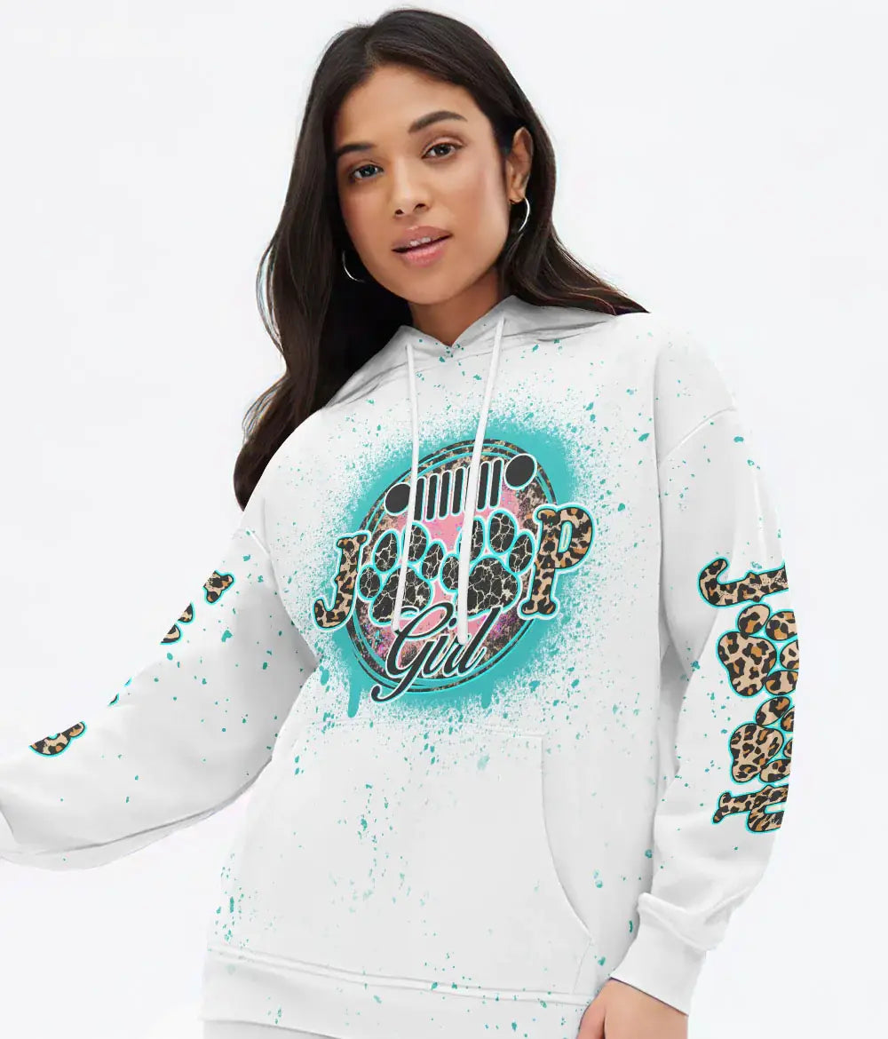 jeep-girl-dog-leopard-bleached-white-hoodie