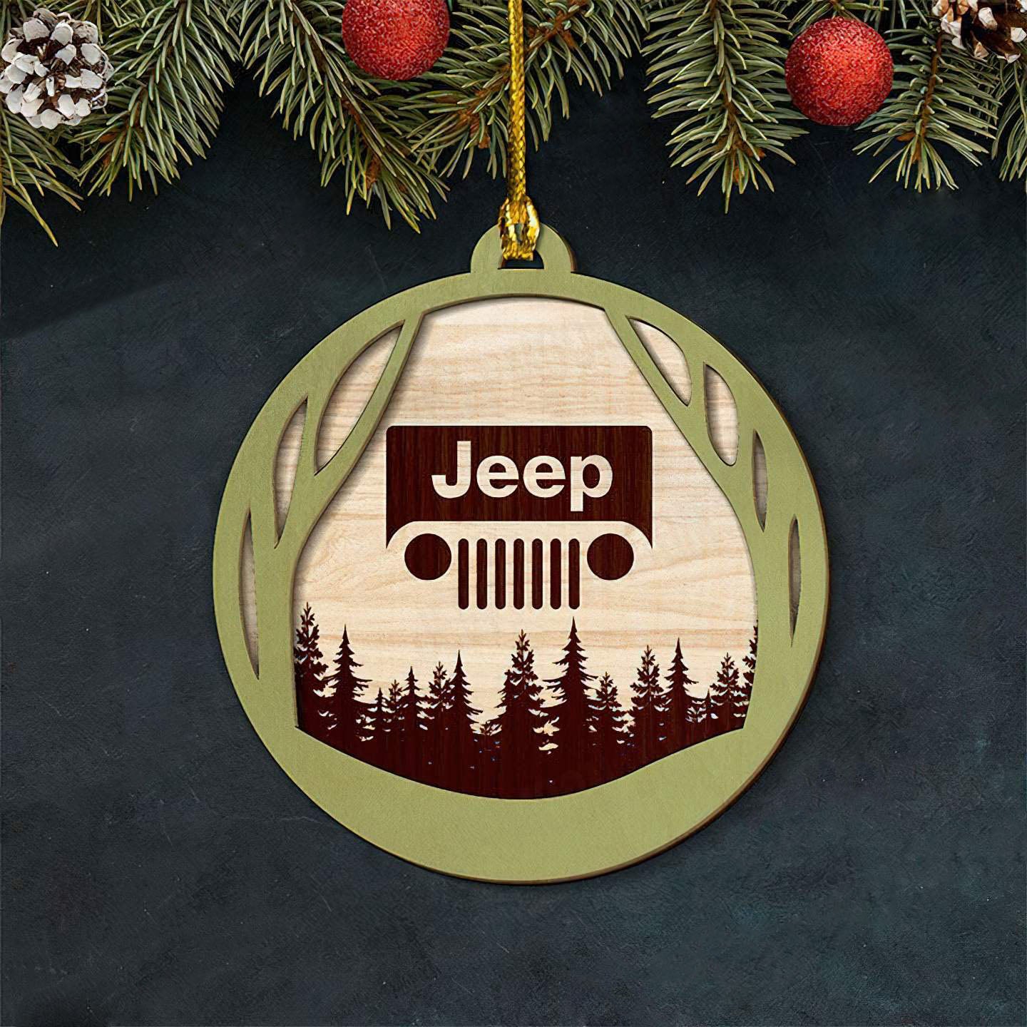 logo-forest-customized-layered-wood-ornament-jeep-christmas-ornaments