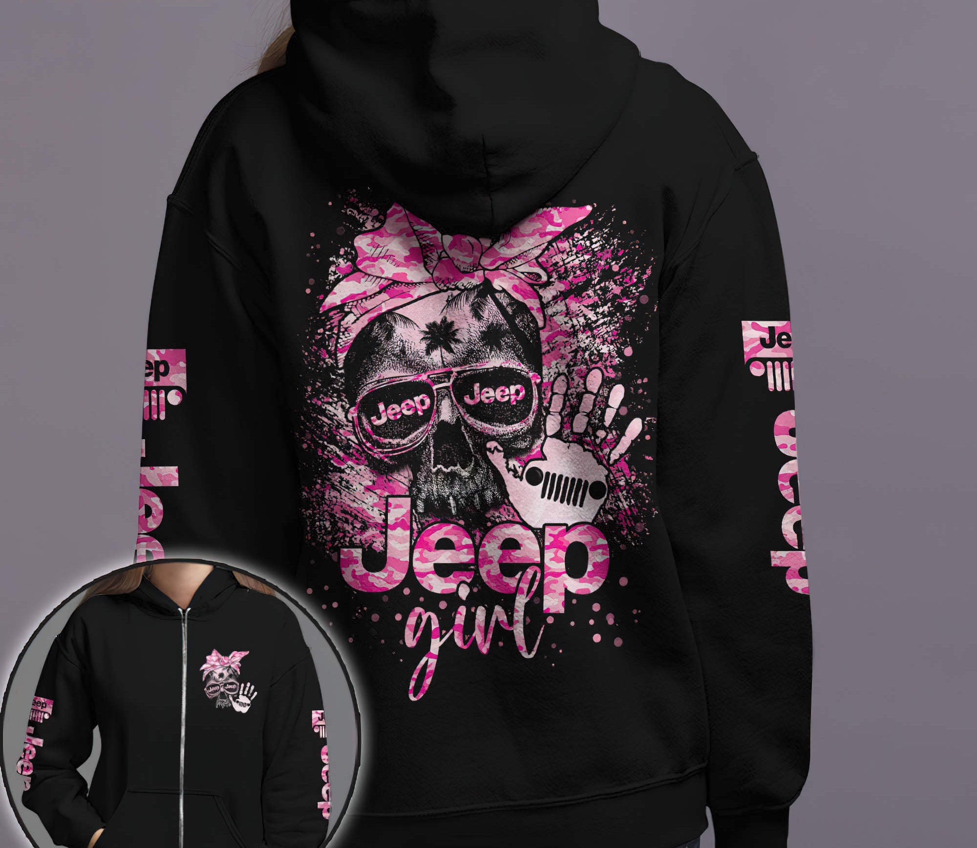 jeep-girl-skull-pink-camo-hoodie