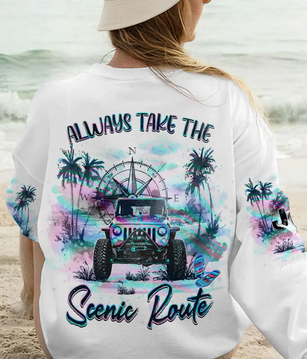 scenic-route-jeep-compass-t-shirt