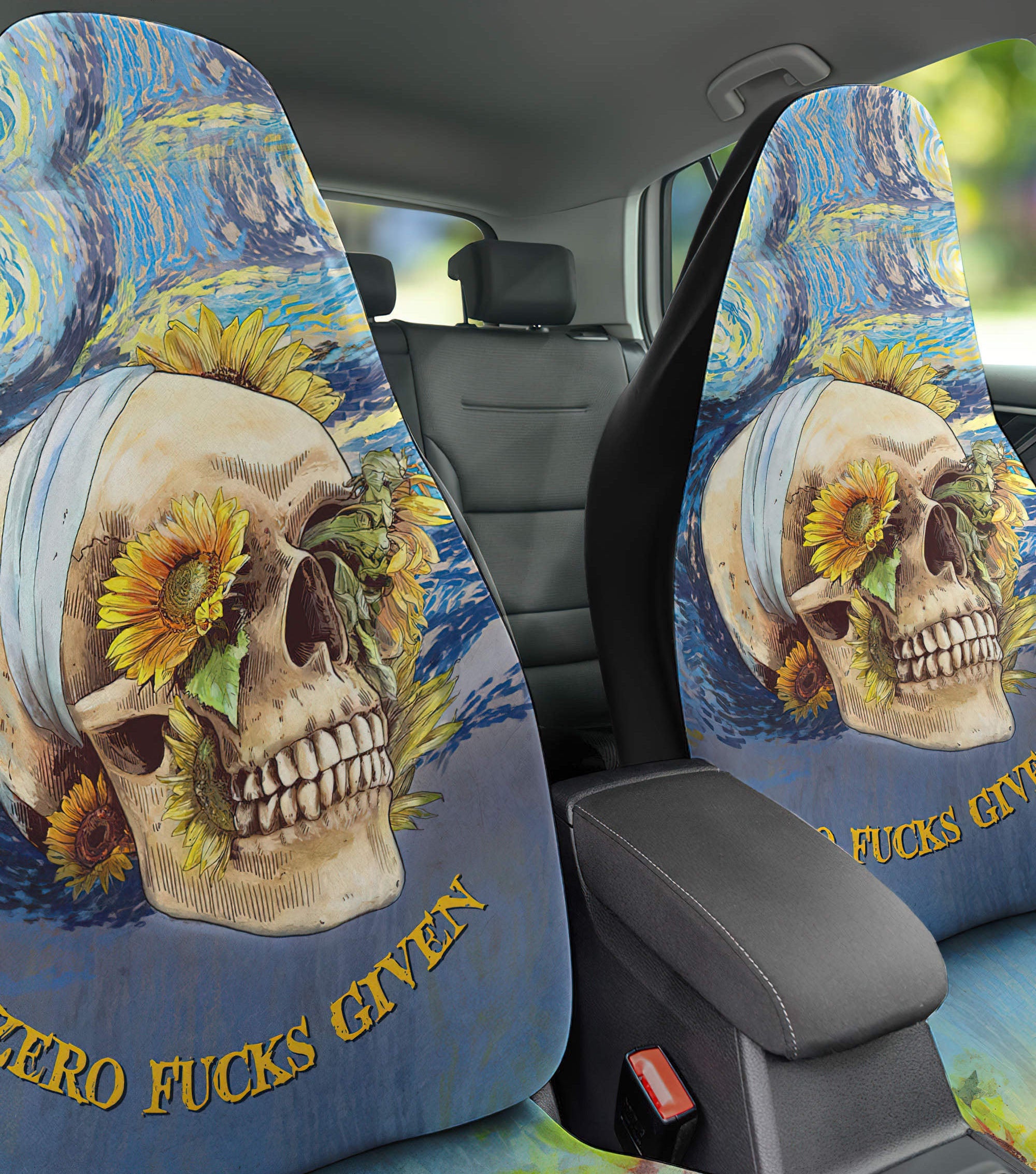 zero-fcks-given-sunflower-skull-automotive-car-seat-cover