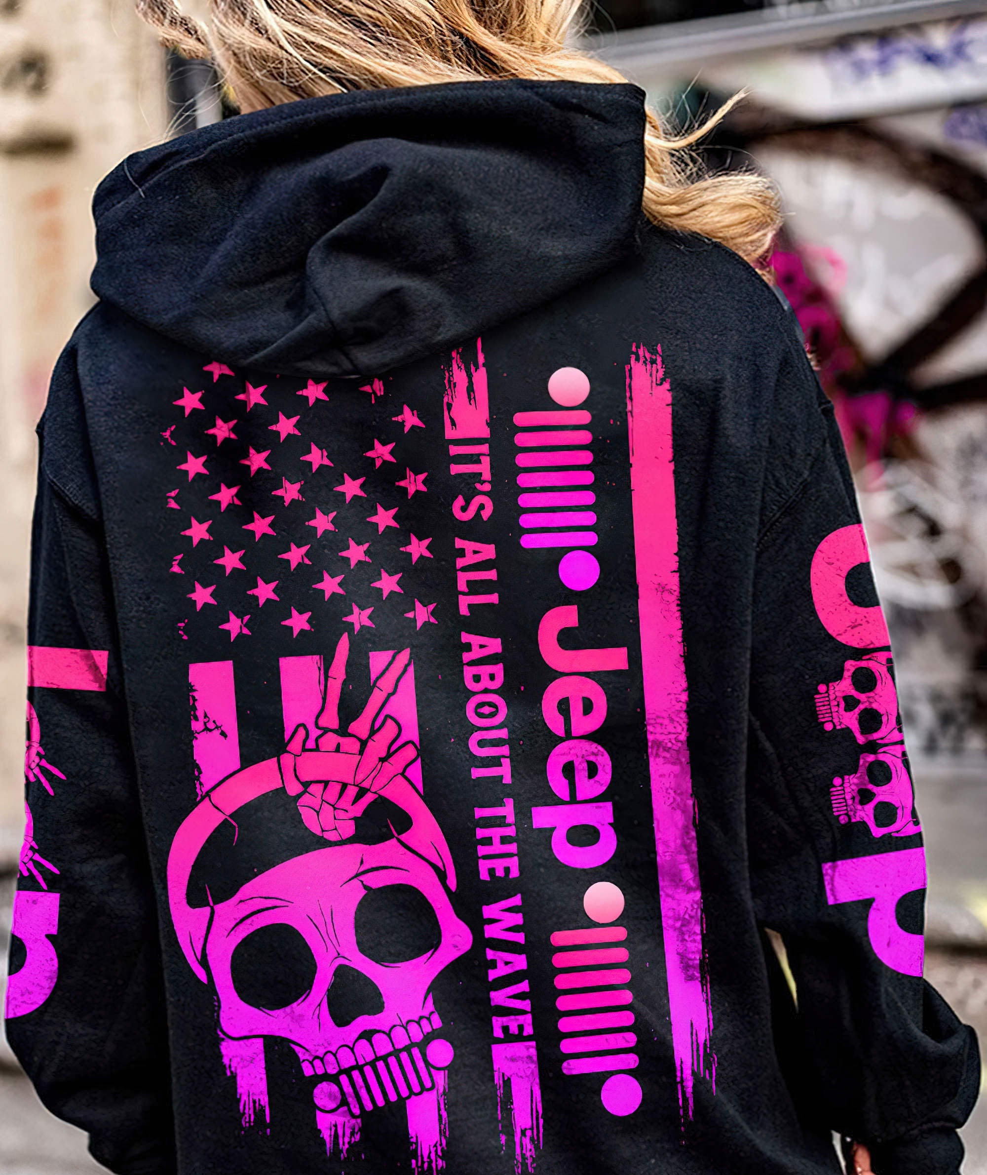 its-all-about-the-wave-jeep-skull-pink-flag-hoodie