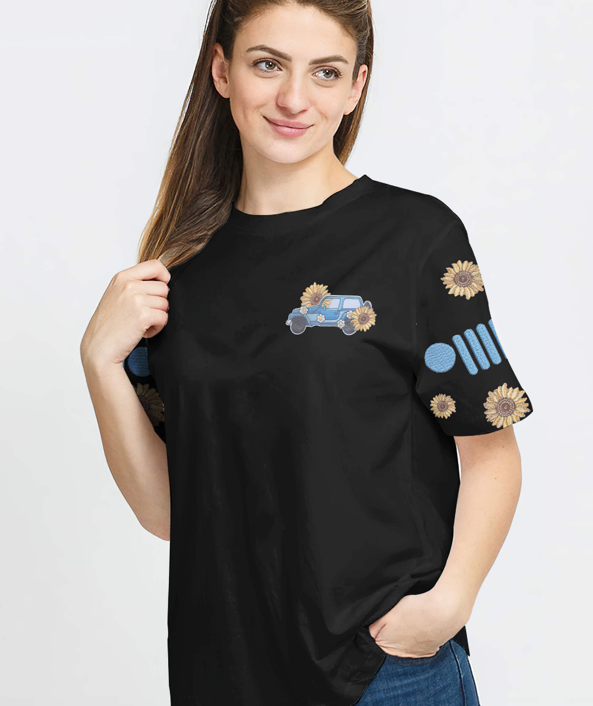 i-just-want-to-drive-jeep-sunflower-t-shirt