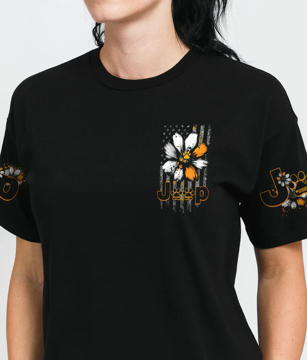 jeep-girl-dog-paw-daisy-t-shirt