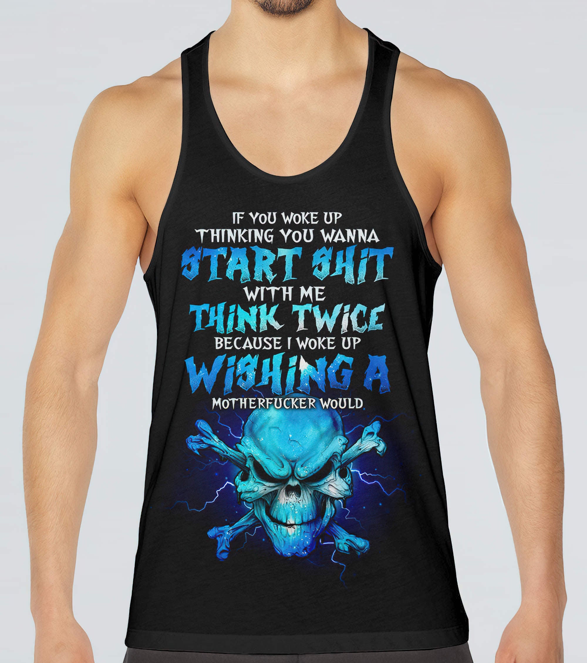 if-you-woke-up-skull-bones-all-over-print-tank-top