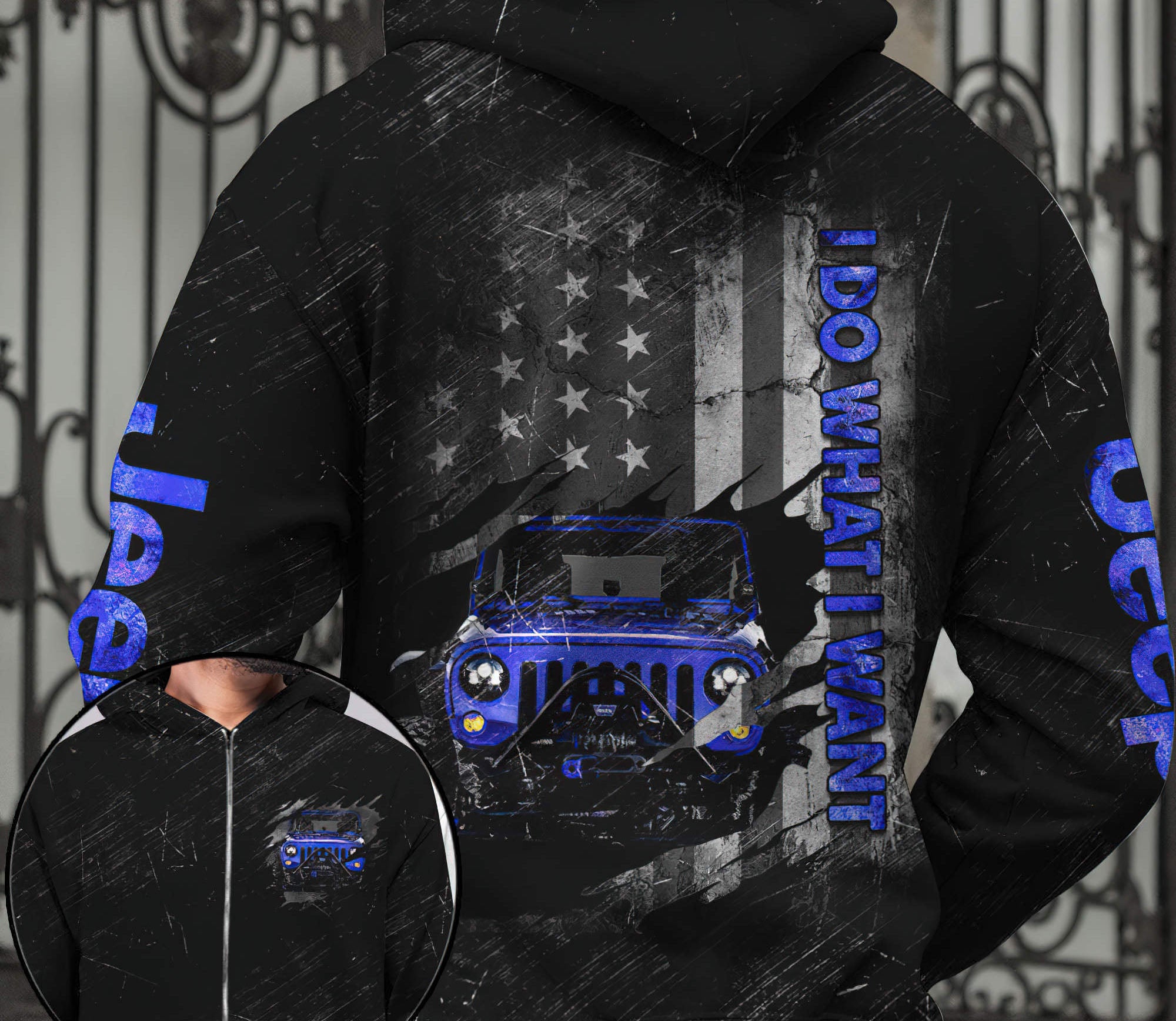 jeep-blue-scratch-hoodie