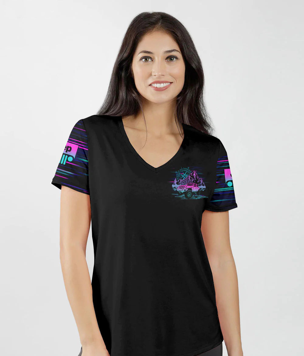 always-take-the-scenic-route-women-v-neck-t-shirt