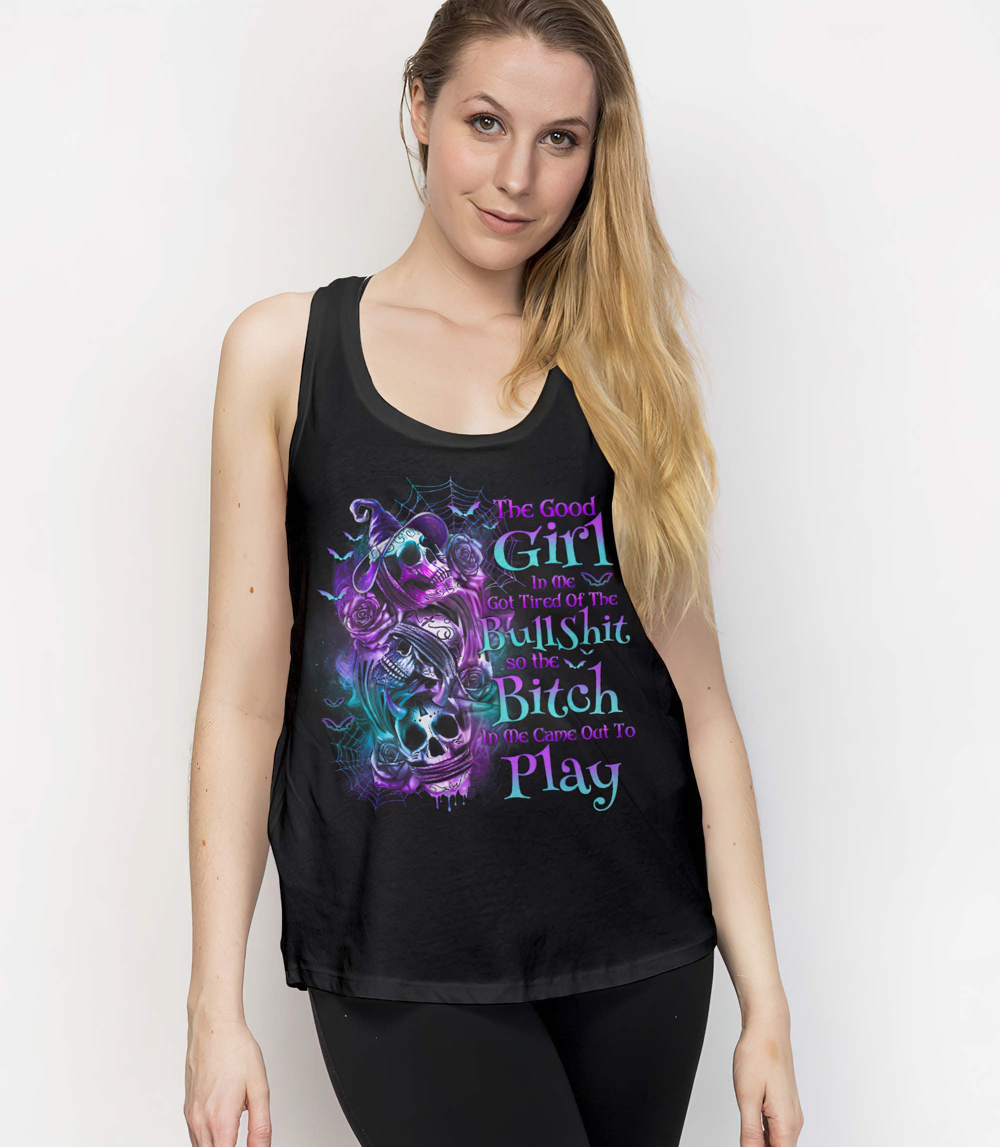 the-good-girl-in-me-3-skulls-rose-halloween-all-over-print-tank-top