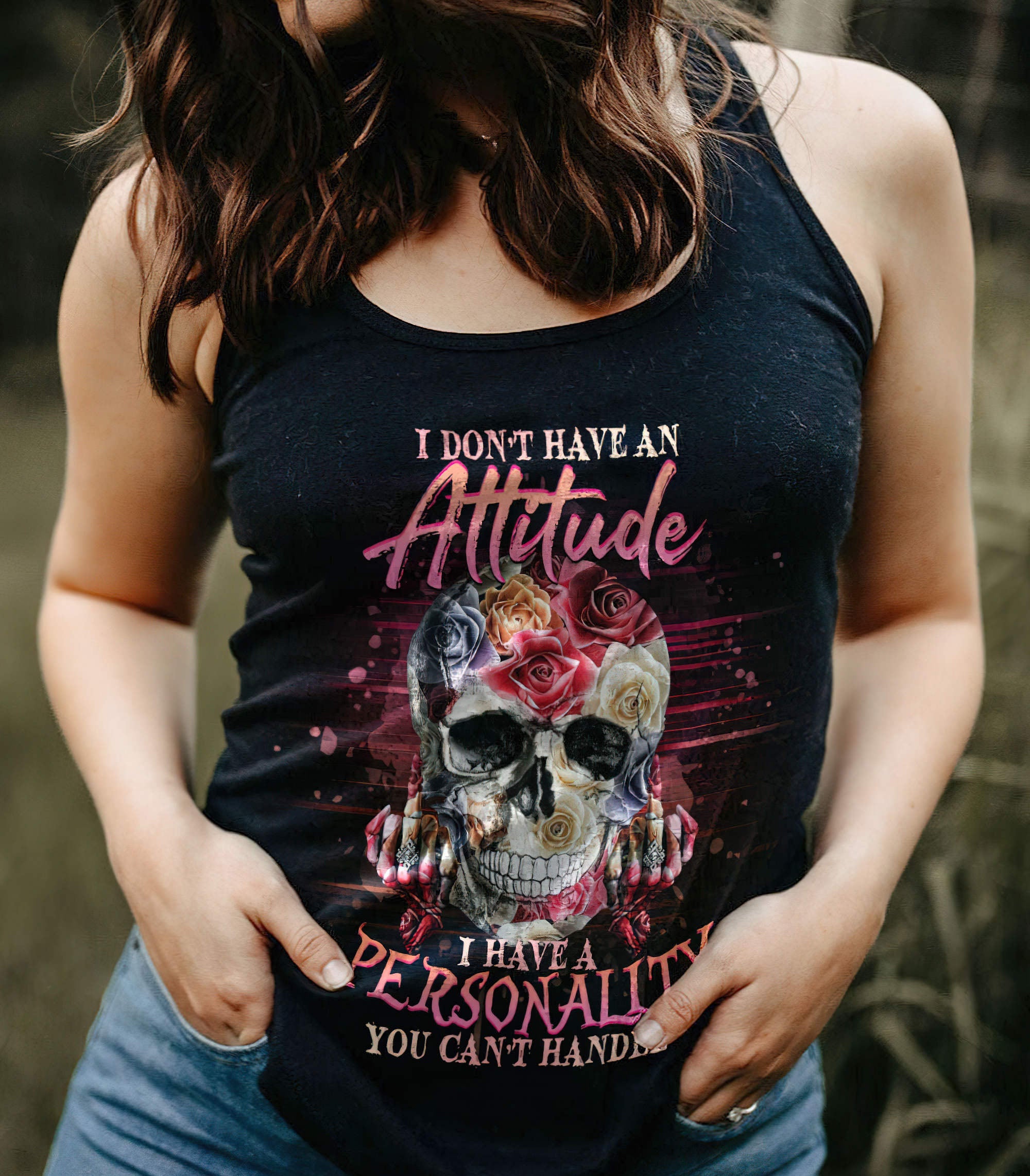 i-dont-have-an-attitude-flower-skull-all-over-print-tank-top