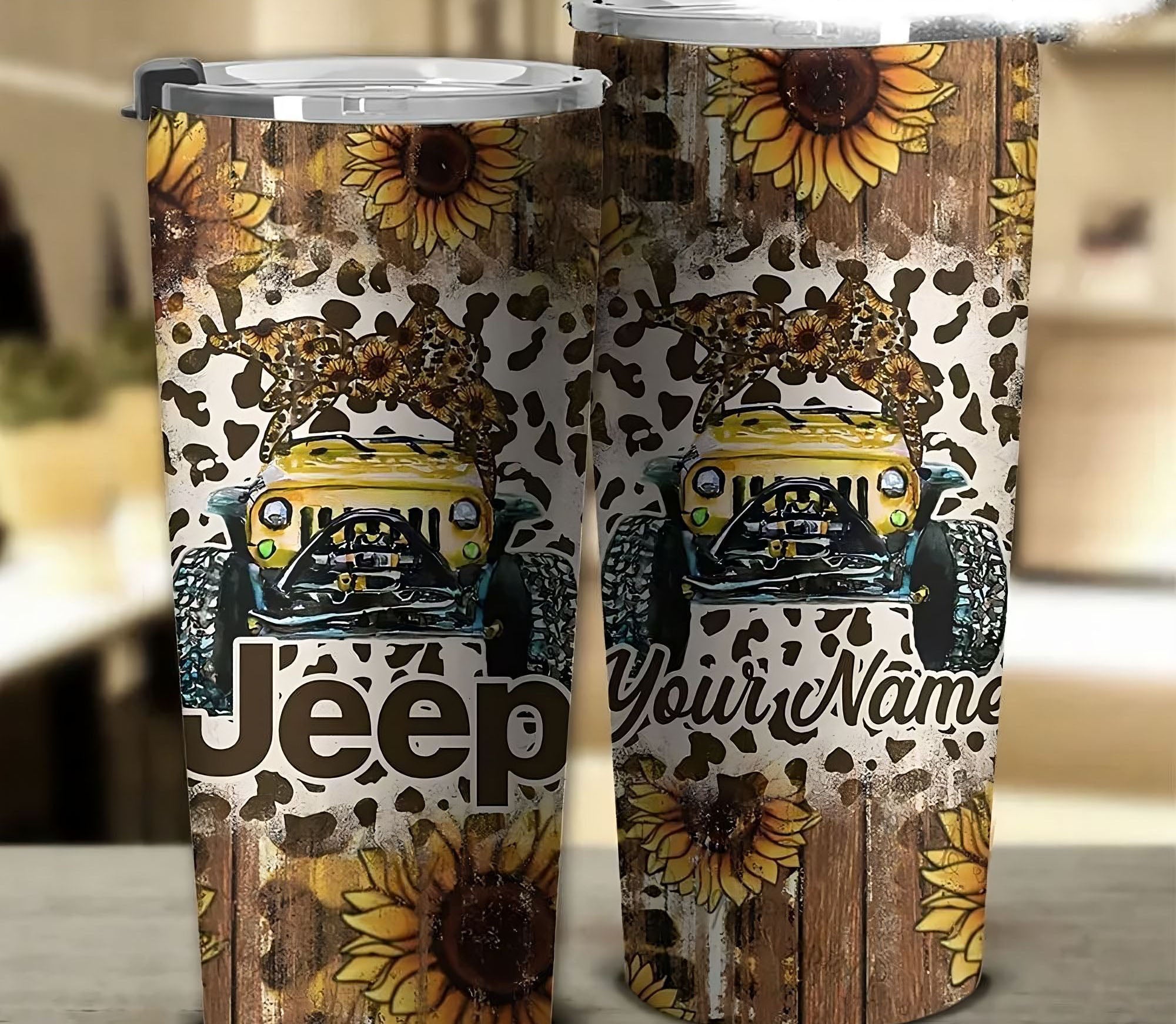 personalized-jeep-sunflower-wood-1-tumbler