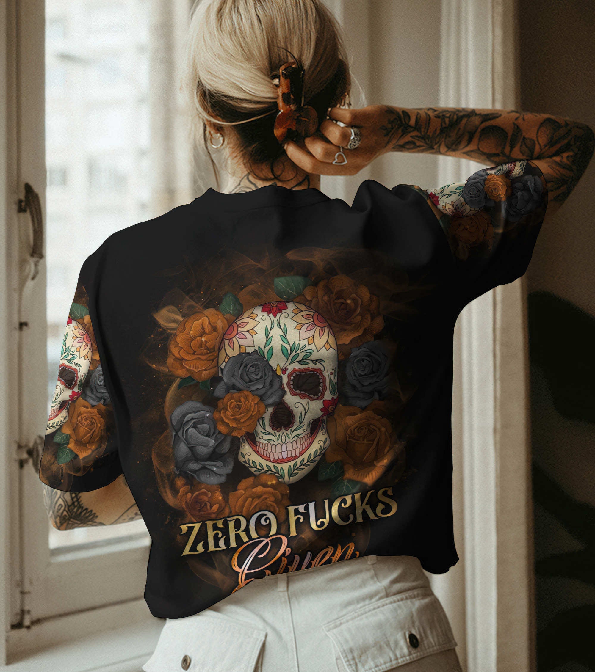 zero-fcks-given-flower-skull-all-over-print-t-shirt