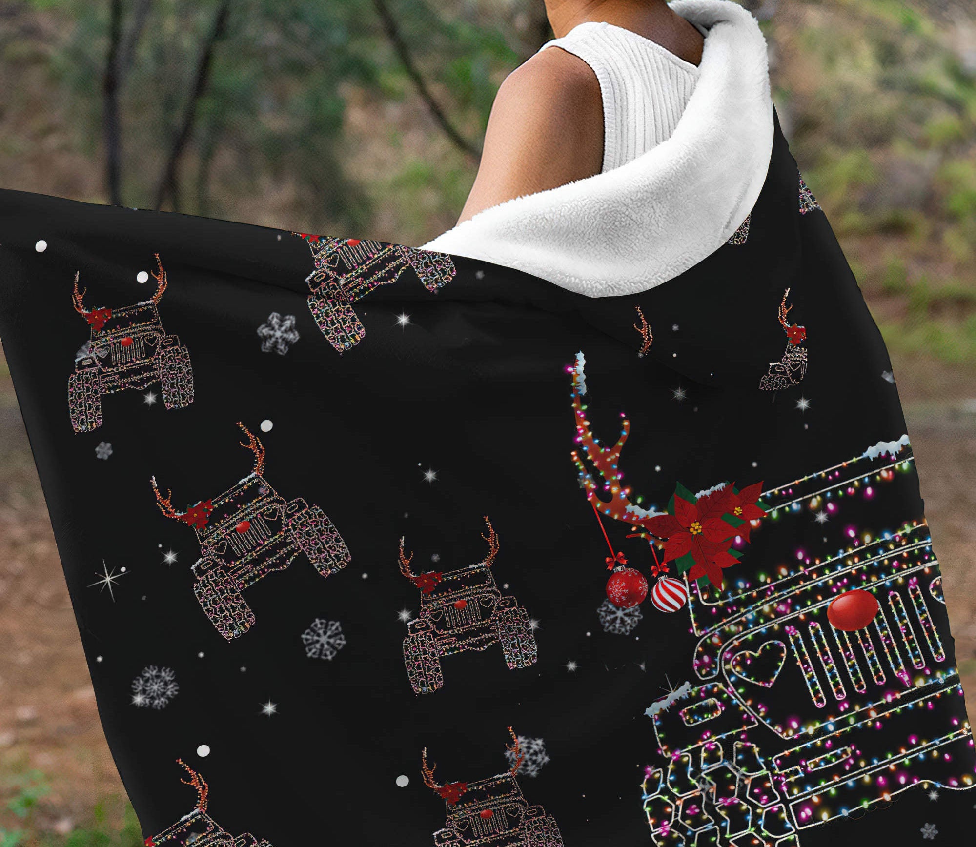 jeep-christmas-light-wearable-blanket-hoodie