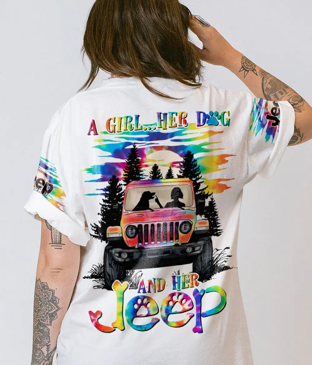 a-girl-her-dog-and-her-jeep-t-shirt