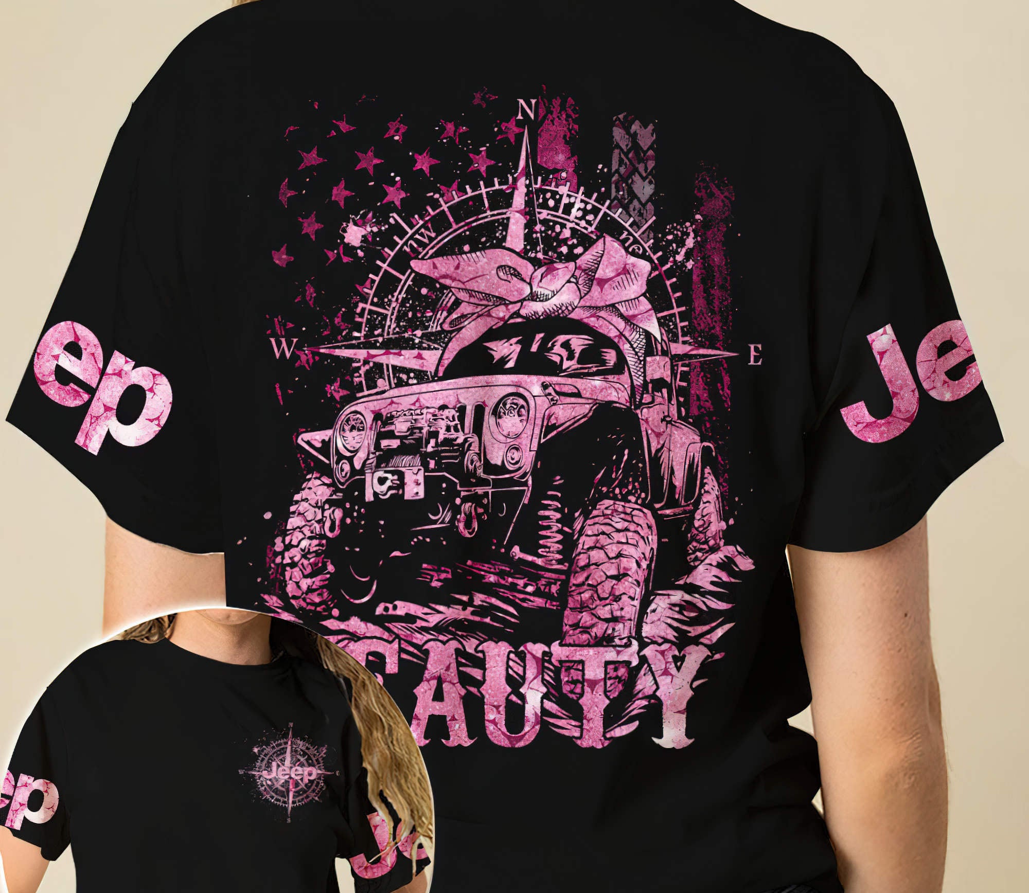 beast-beauty-jeep-compass-couple-t-shirt