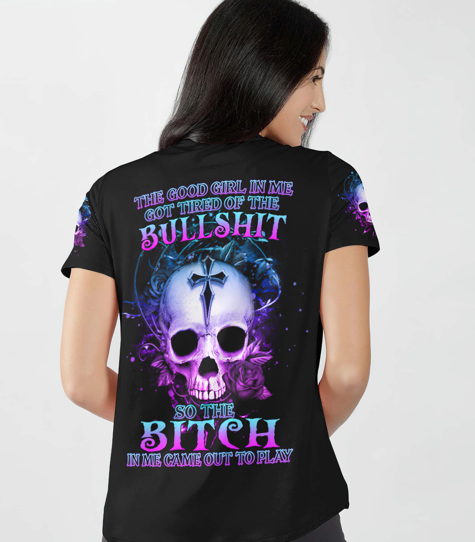 the-good-girl-in-me-got-tired-skull-all-over-print-25-women-v-neck-t-shirt