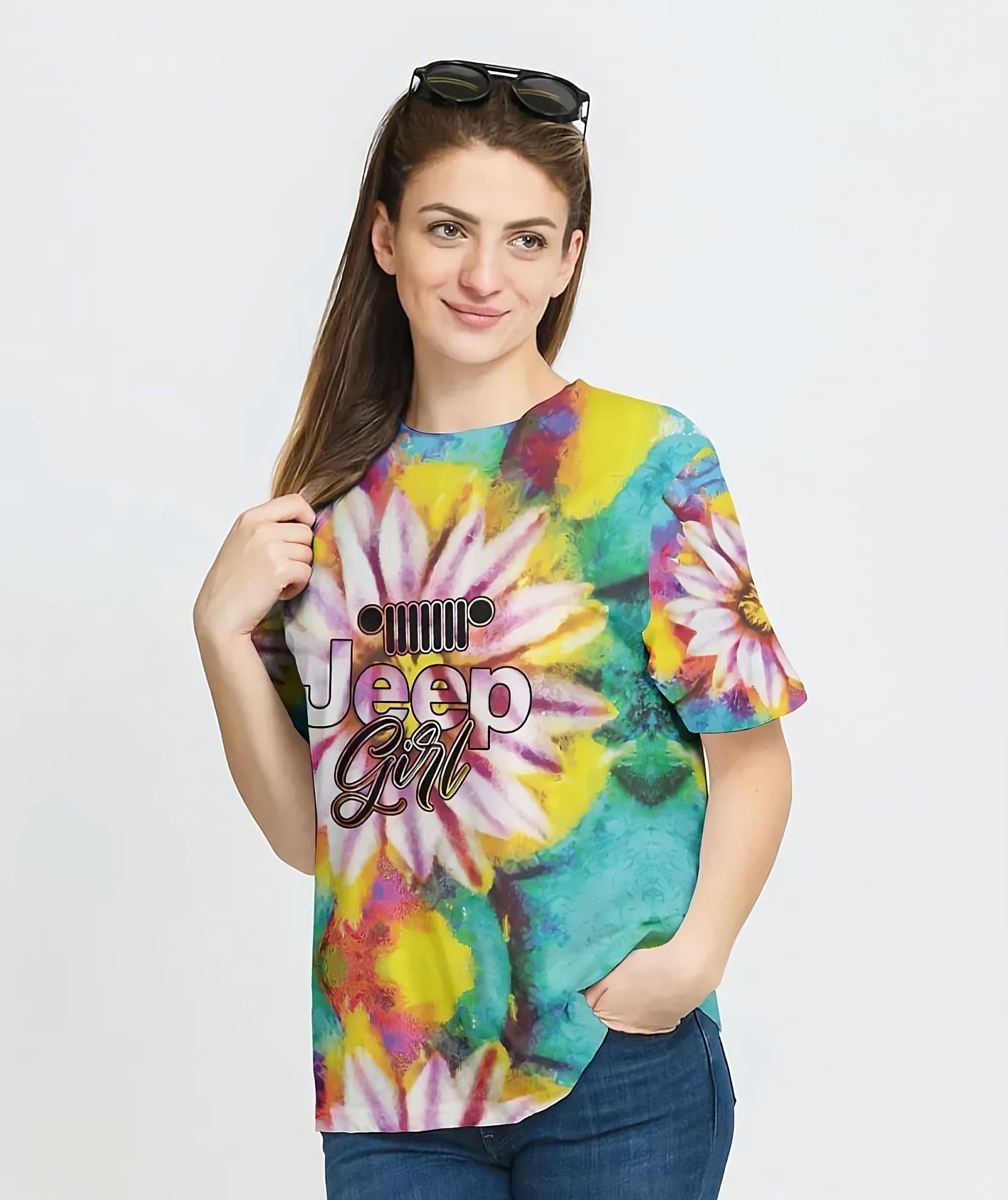 jeep-girl-painting-sunflower-all-over-print-t-shirt