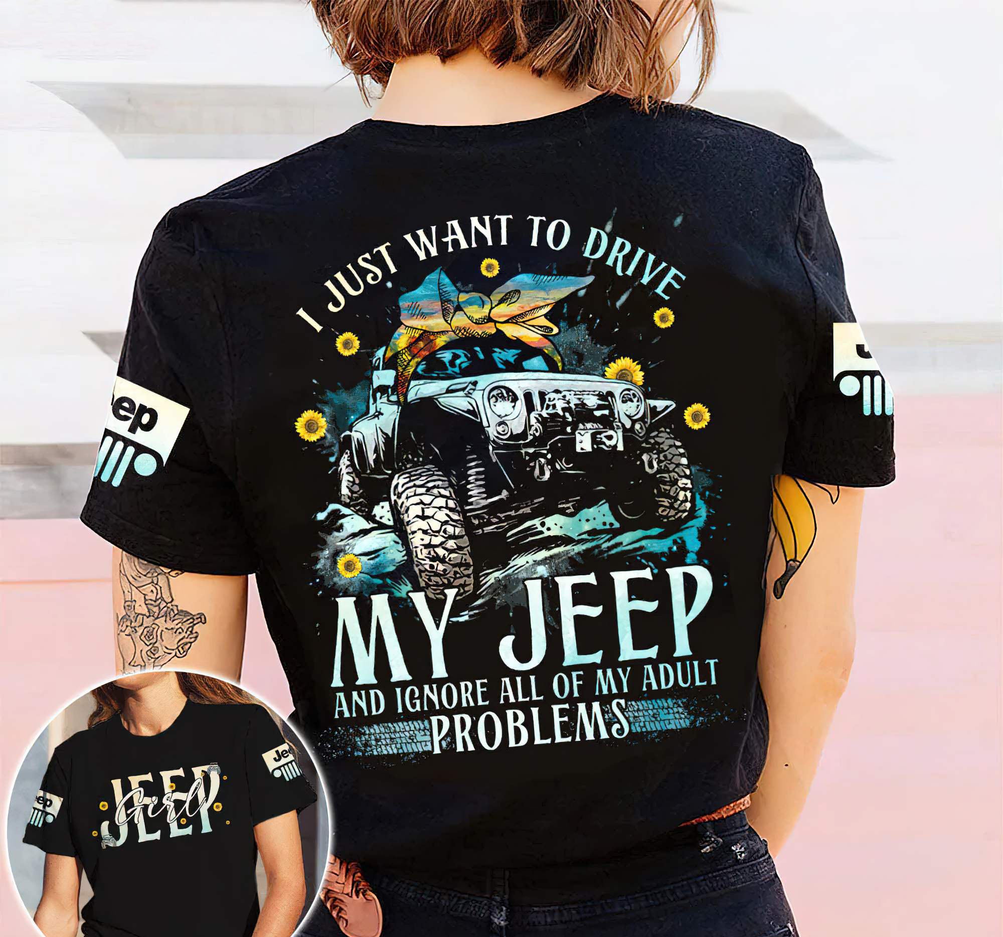 i-just-want-to-drive-jeep-sunflower-all-over-print-t-shirt