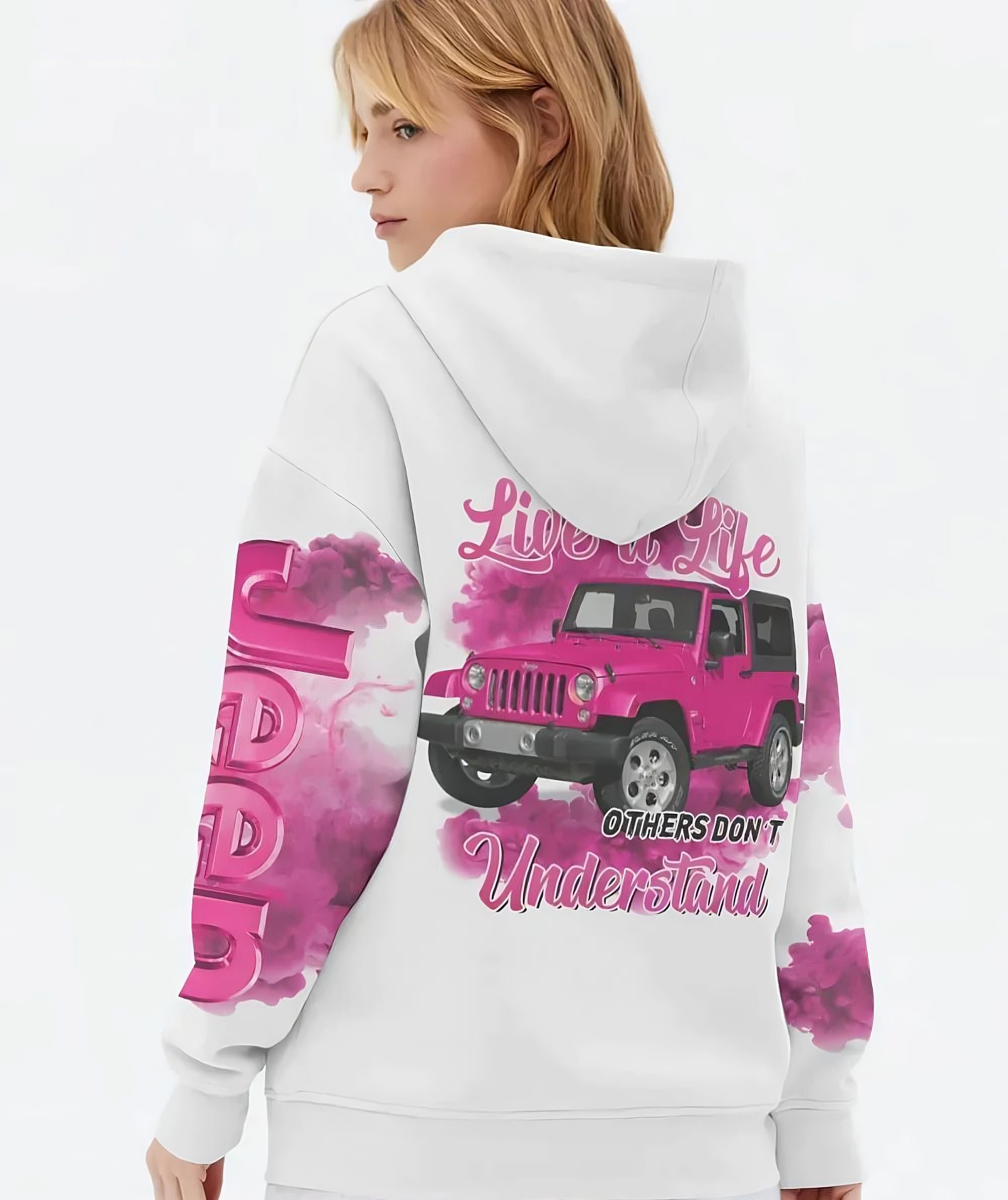 its-okay-to-live-a-life-pink-jeep-girl-all-over-print-hoodie