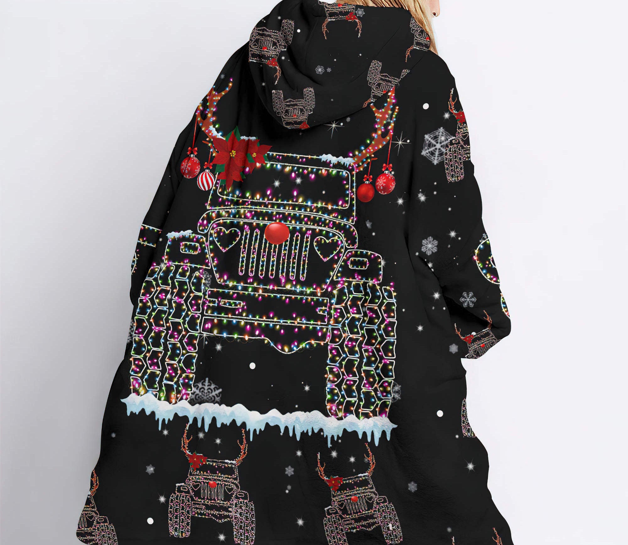 jeep-christmas-light-wearable-blanket-hoodie