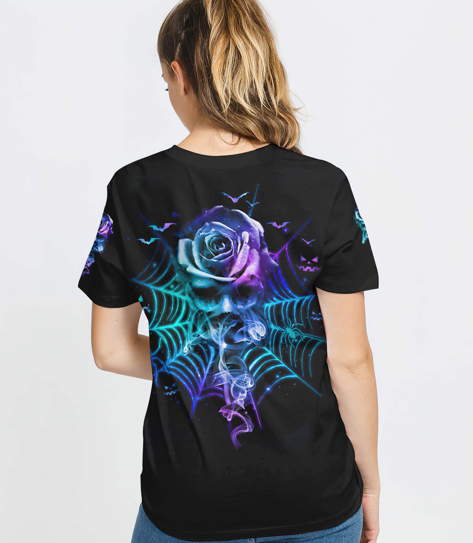 smoke-rose-skull-halloween-all-over-print-t-shirt