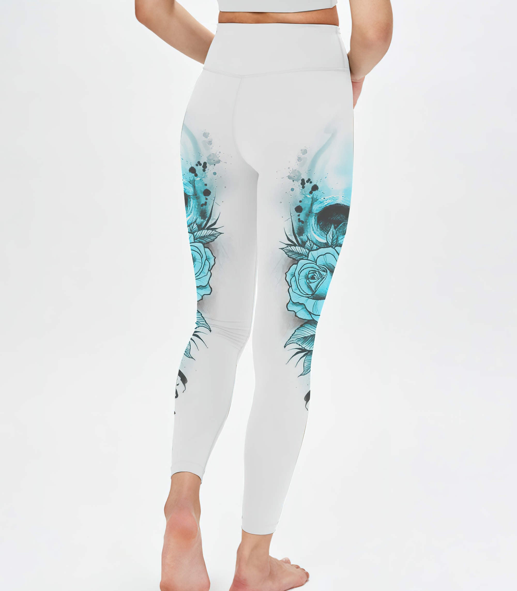 Just A Woman Who Loves Skull And Has Tattoos All Over Print 1 Leggings