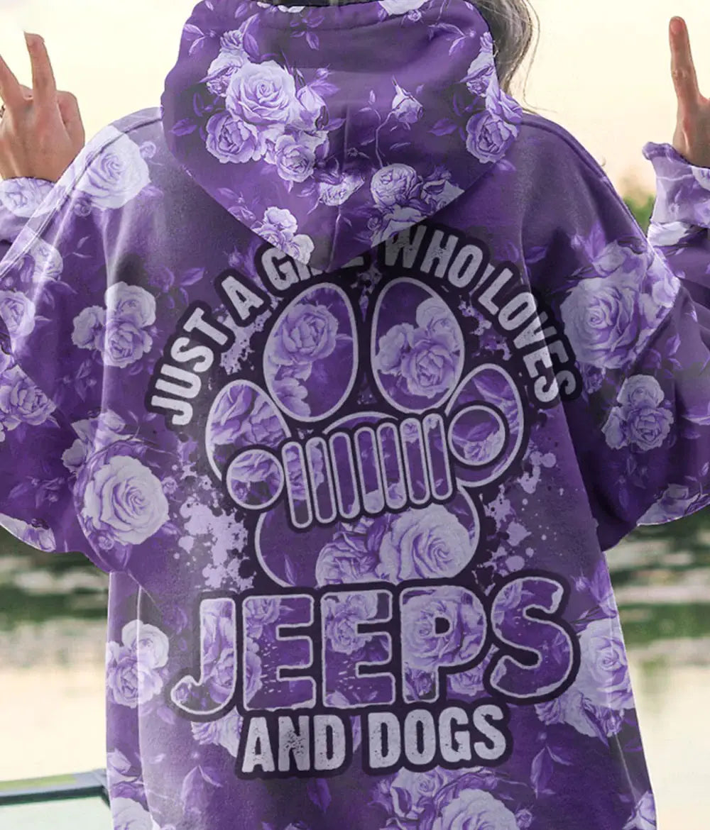 just-a-girl-who-loves-jeeps-and-dogs-floral-hoodie