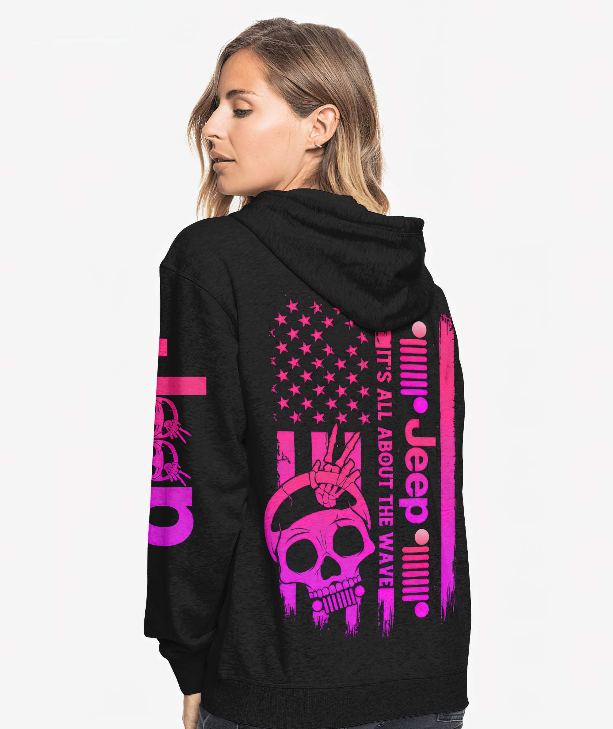 its-all-about-the-wave-jeep-skull-pink-flag-hoodie